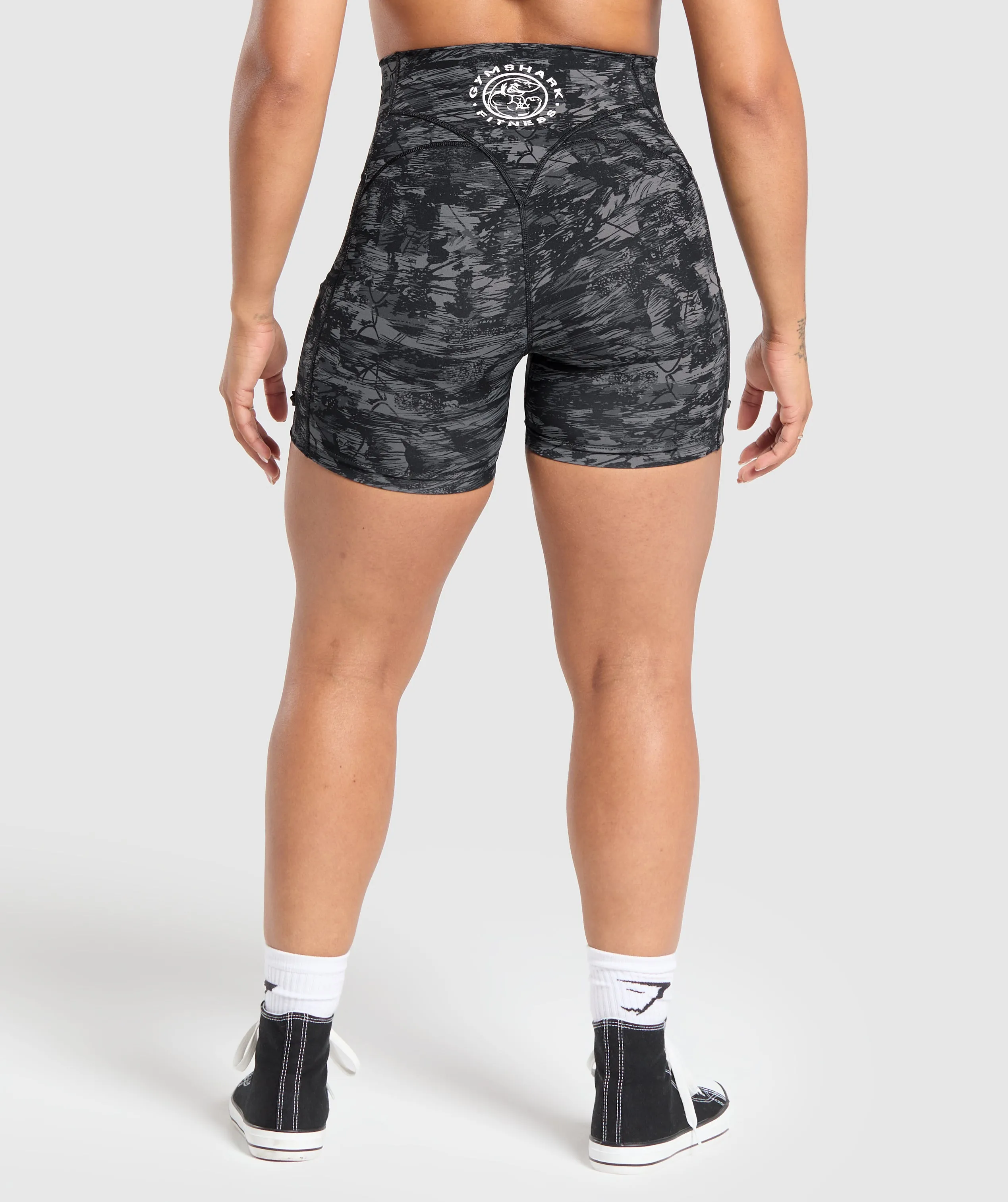 Gymshark Legacy Logo Tight Shorts - Black sold by Gymshark product image thumbnail 2