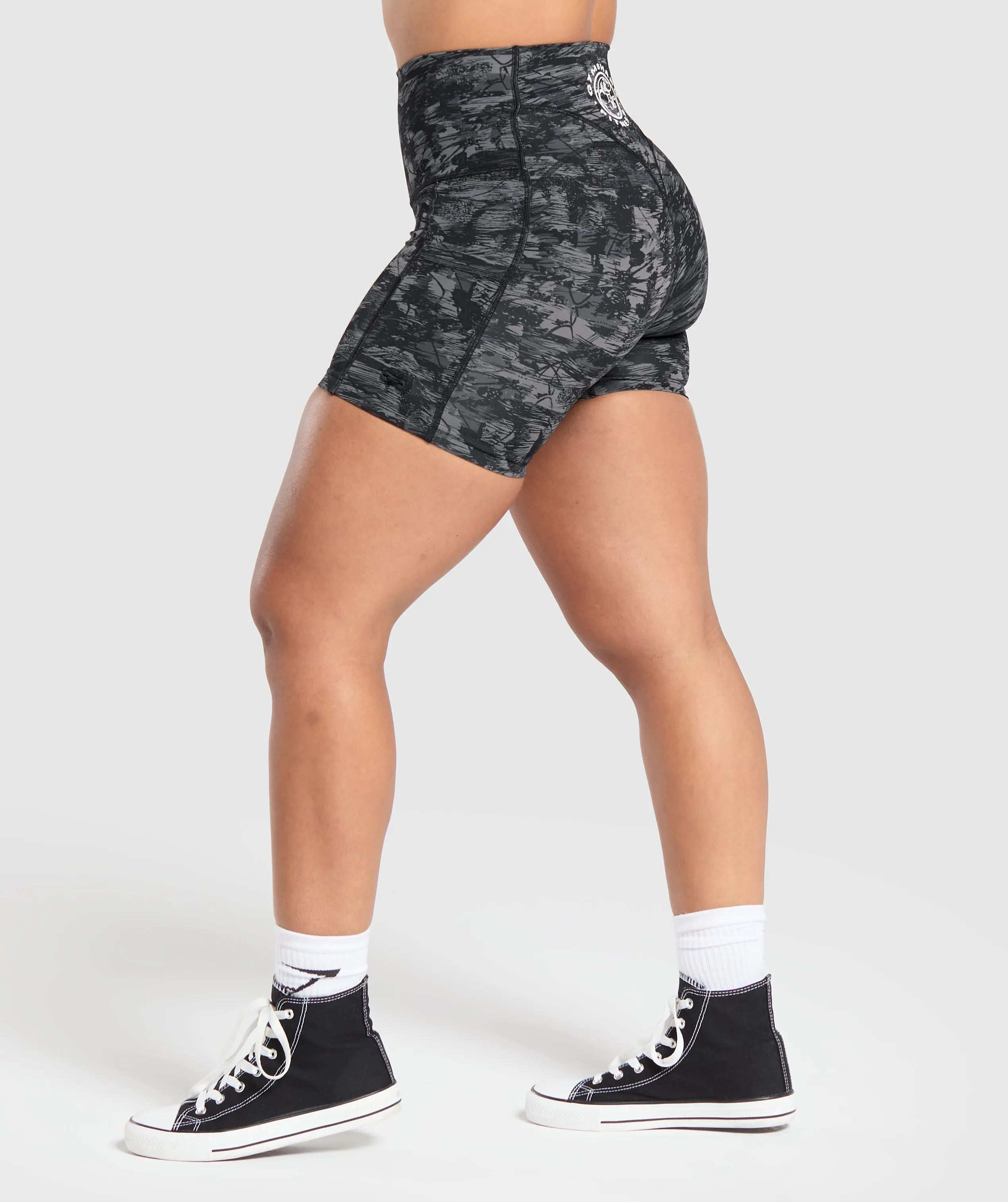 Gymshark Legacy Logo Tight Shorts - Black sold by Gymshark product image thumbnail 3