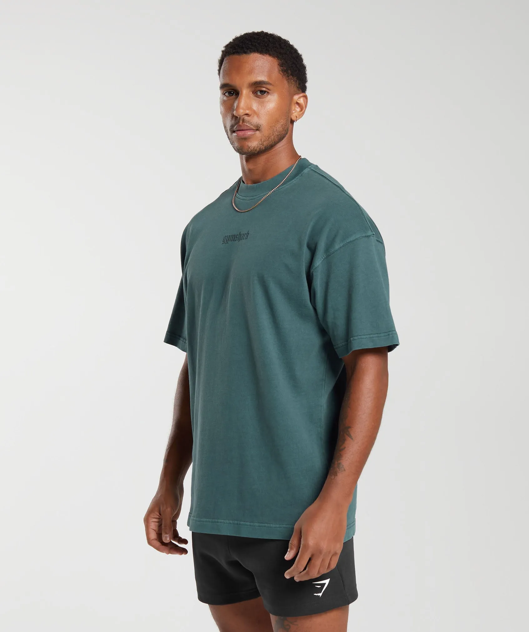 Gymshark Heavyweight T-Shirt - Smokey Teal sold by Gymshark product image thumbnail 3