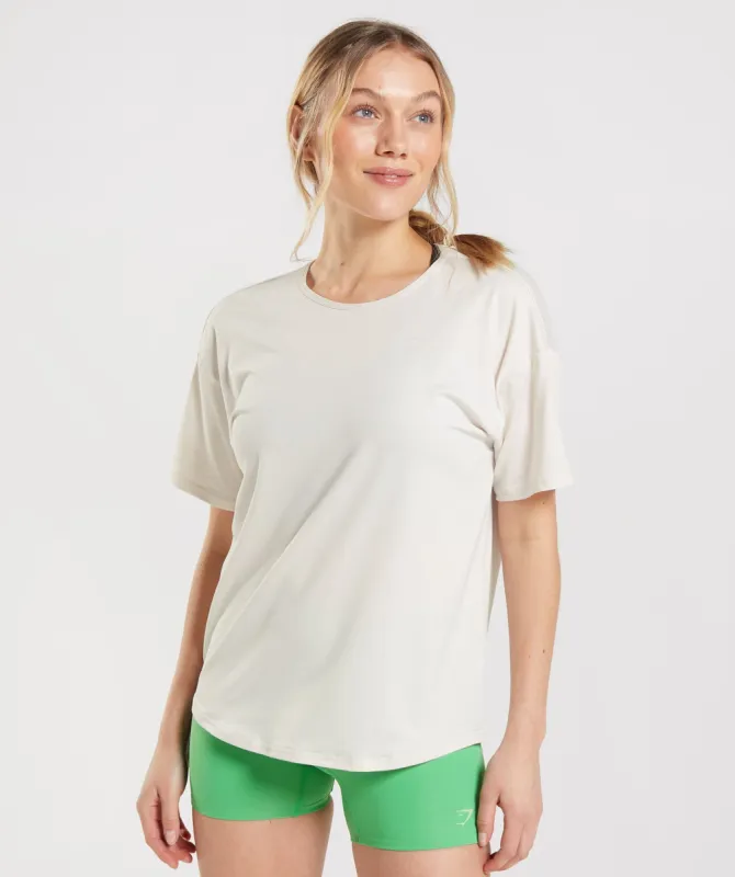 Gymshark Studio T-Shirt - Coconut White sold by Gymshark
