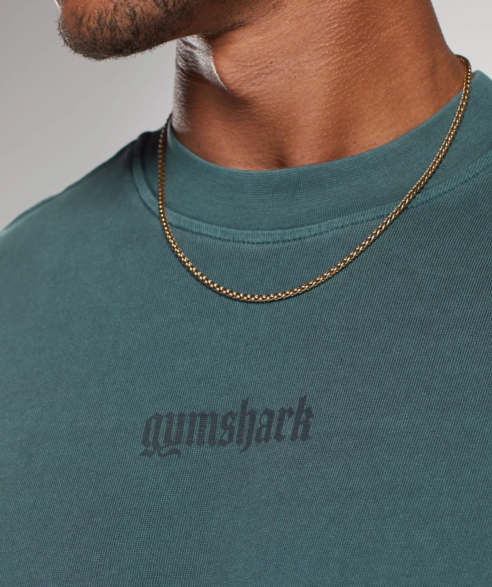 Gymshark Heavyweight T-Shirt - Smokey Teal sold by Gymshark product image thumbnail 5