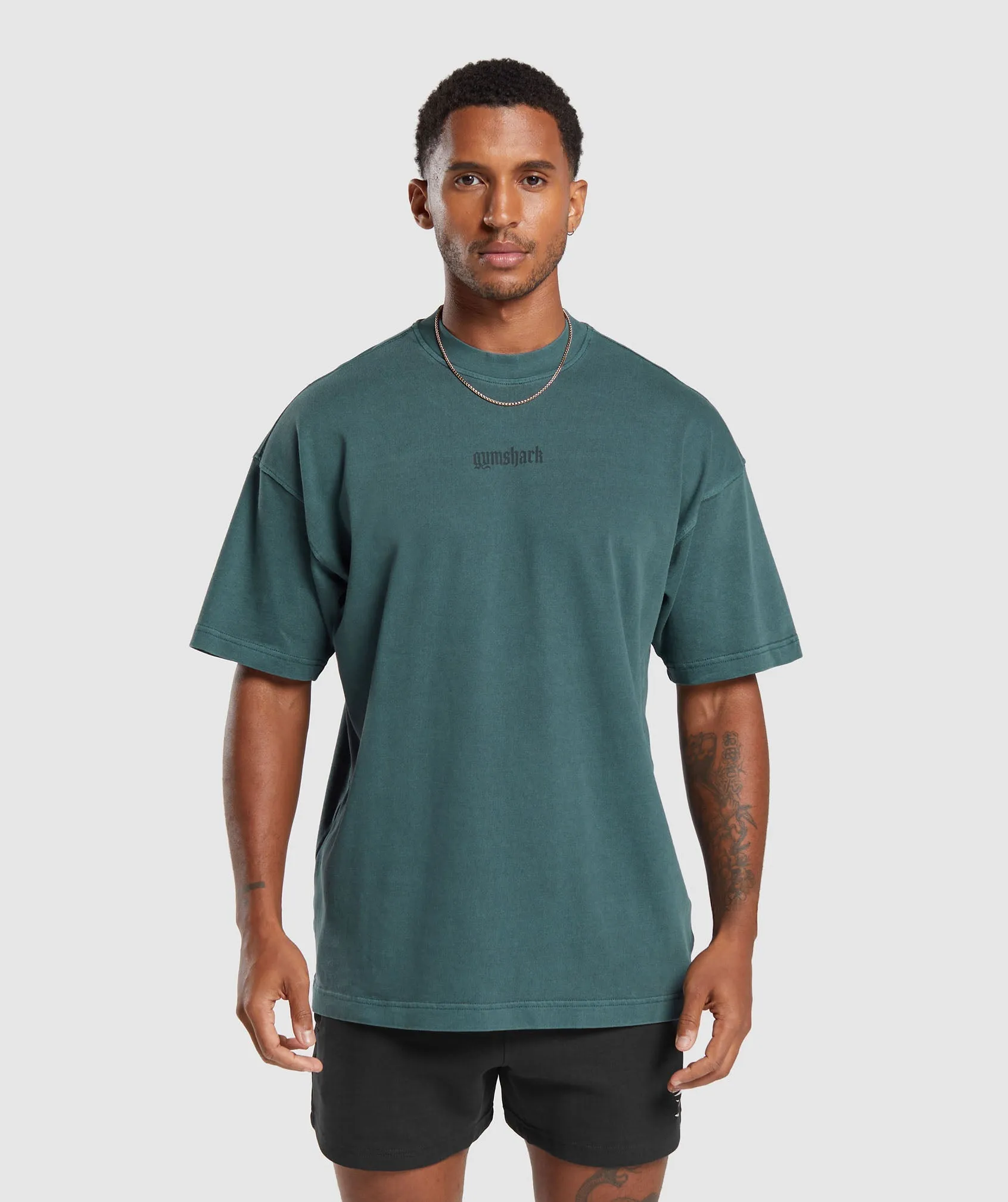 Gymshark Heavyweight T-Shirt - Smokey Teal sold by Gymshark