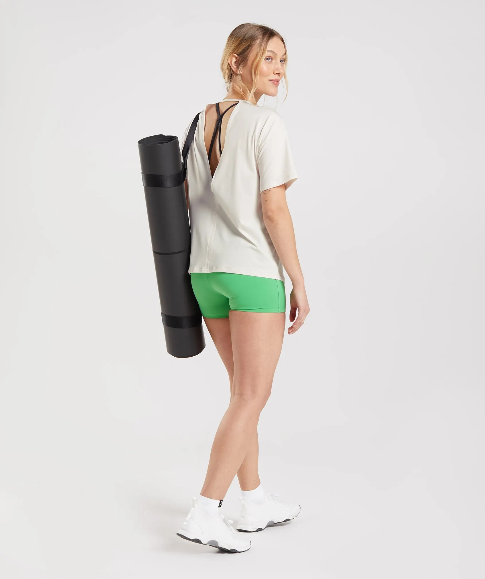 Gymshark Studio T-Shirt - Coconut White sold by Gymshark product image thumbnail 4