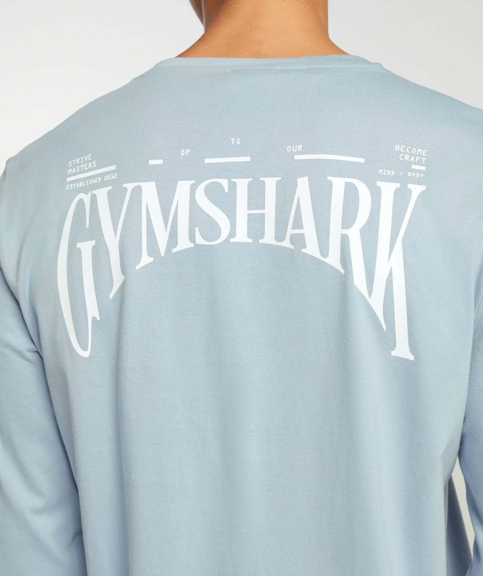 Gymshark Hybrid Wellness Long Sleeve T-Shirt - Salt Blue sold by Gymshark product image thumbnail 5