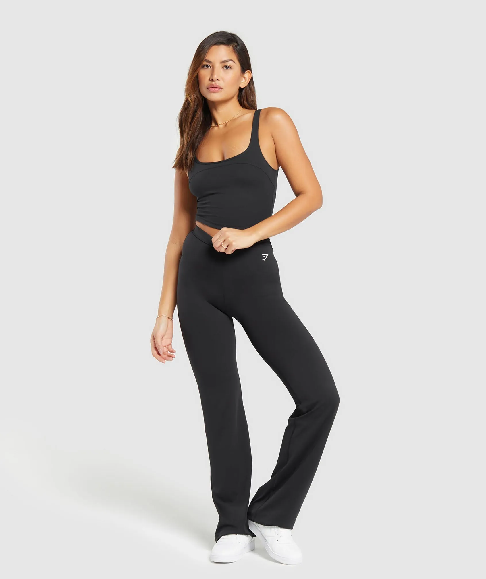Gymshark Everyday Tall Flared Leggings - Black sold by Gymshark product image thumbnail 5