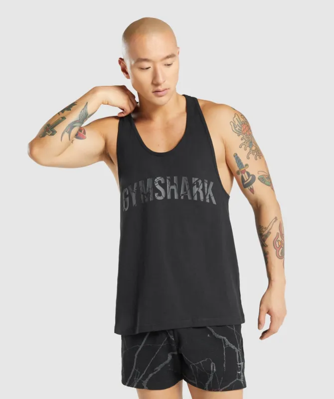 Gymshark Power Stringer - Black sold by Gymshark