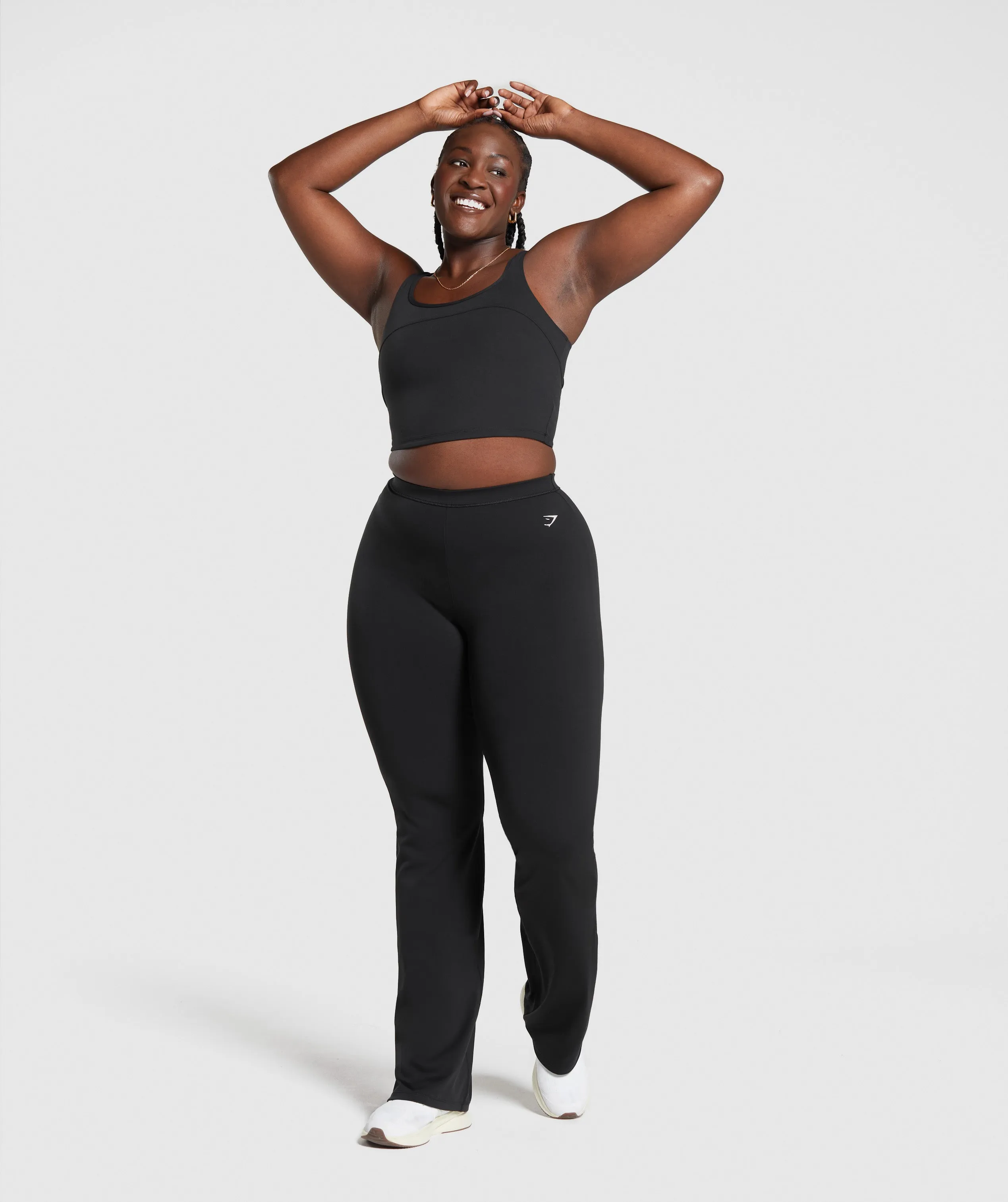 Gymshark Everyday Tall Flared Leggings - Black sold by Gymshark product image thumbnail 4