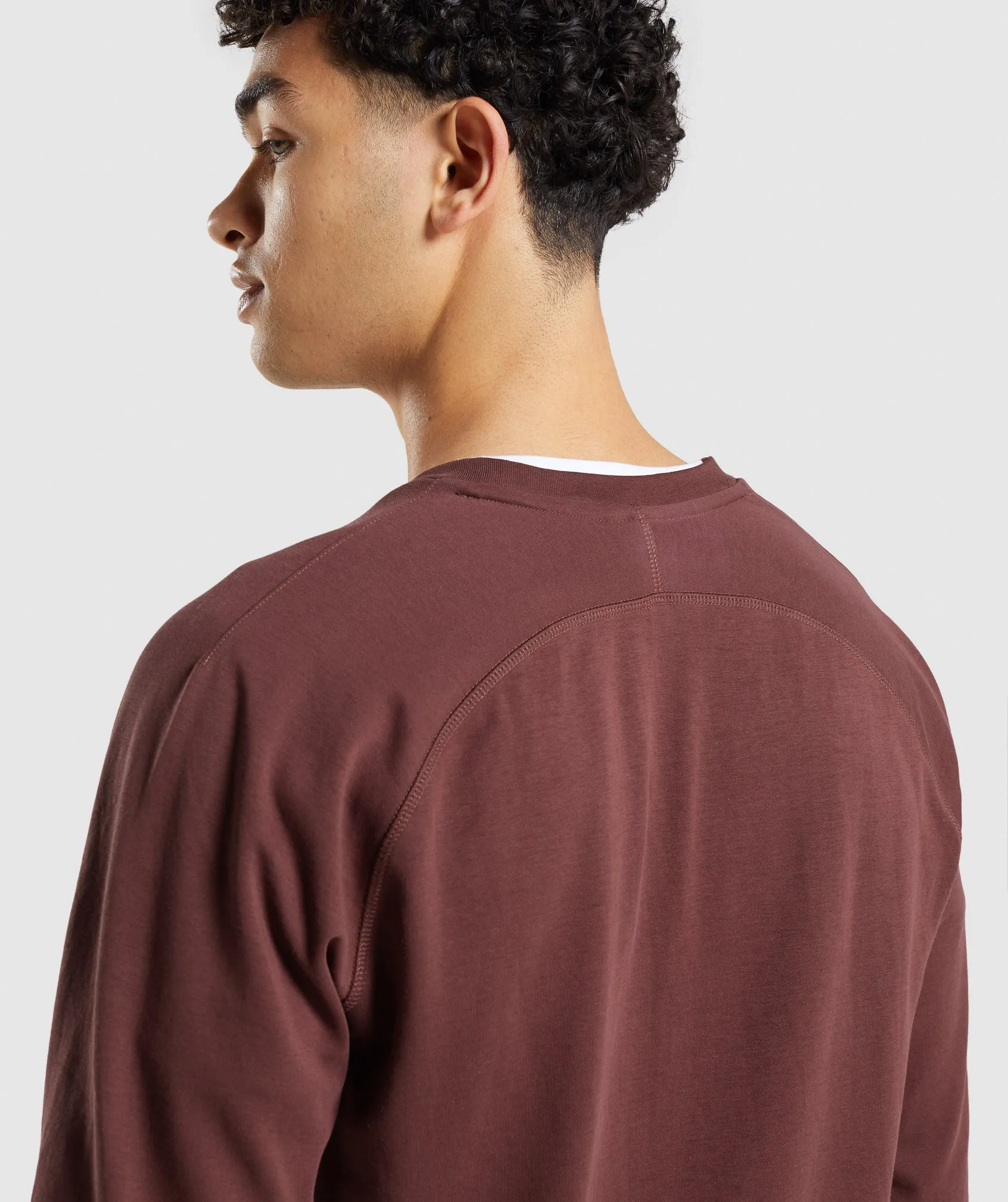 Gymshark Studio Crew - Cherry Brown sold by Gymshark product image thumbnail 5