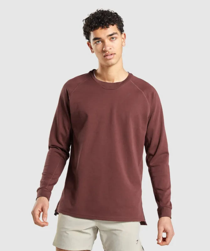 Gymshark Studio Crew - Cherry Brown sold by Gymshark