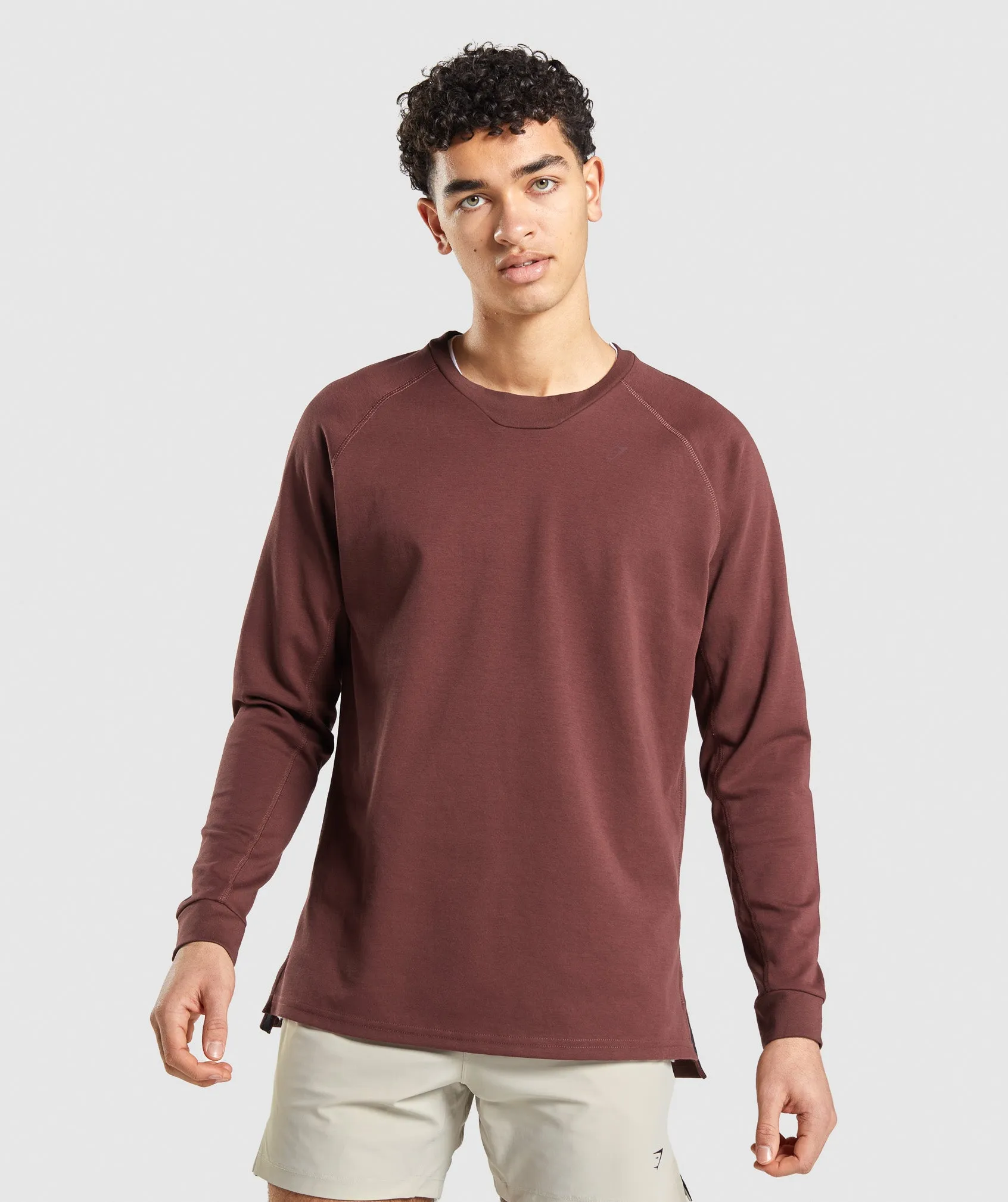 Gymshark Studio Crew - Cherry Brown sold by Gymshark