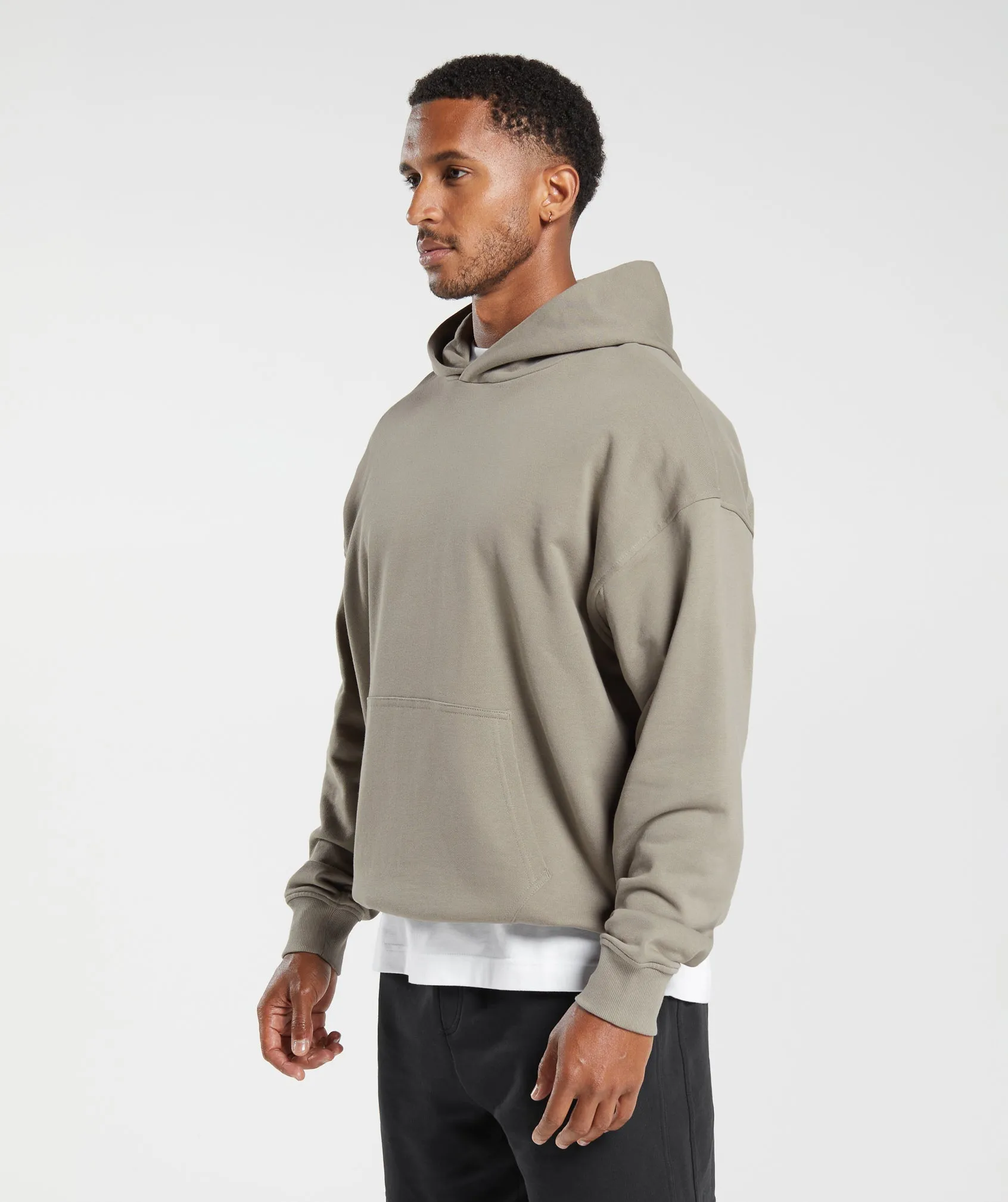 Gymshark Rest Day Essentials Hoodie - Linen Brown sold by Gymshark product image thumbnail 3