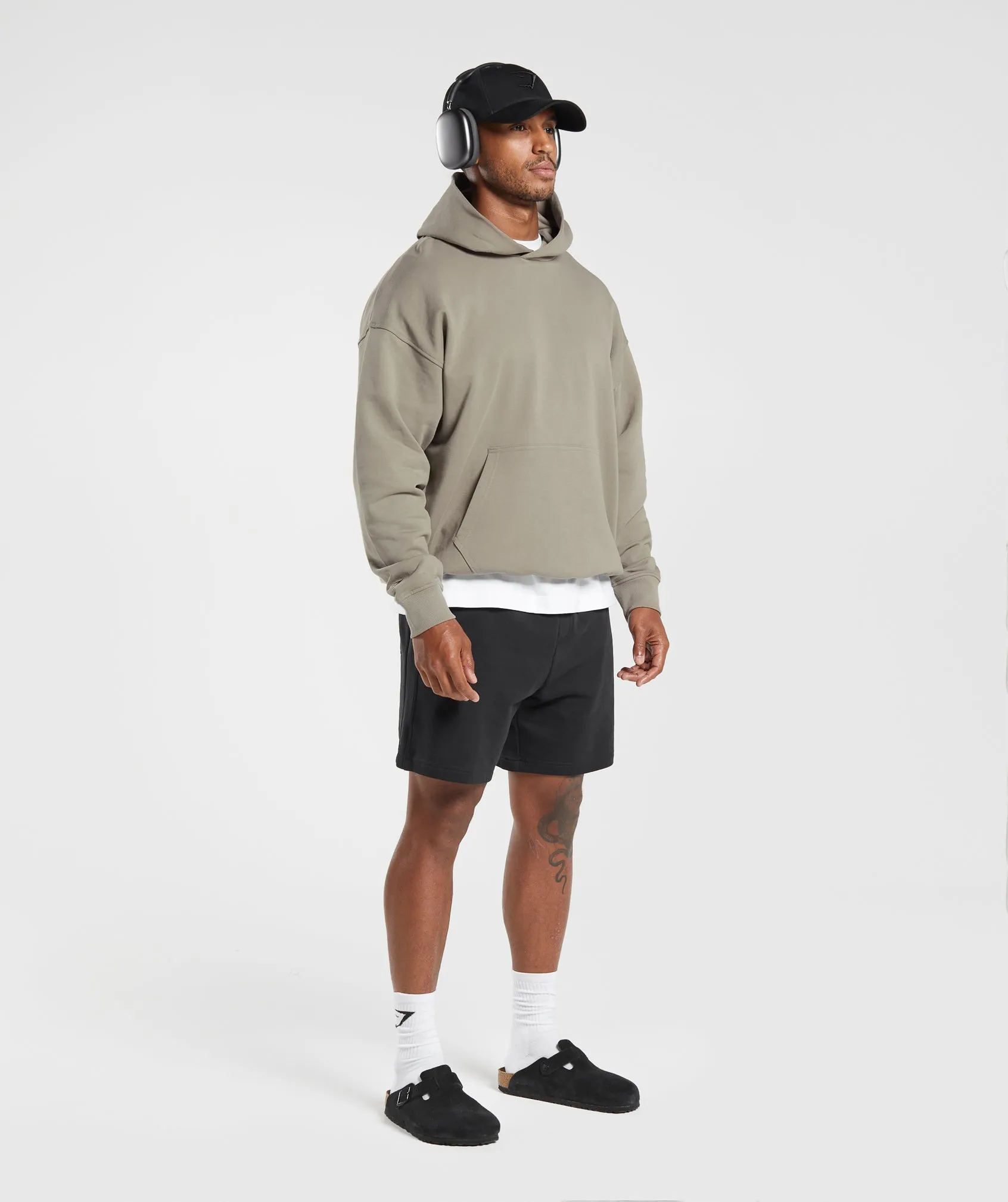 Gymshark Rest Day Essentials Hoodie - Linen Brown sold by Gymshark product image thumbnail 4