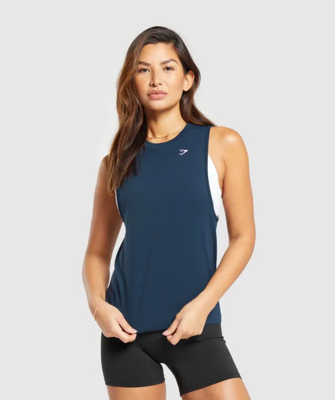 Gymshark Everyday Seamless Tank - Navy sold by Gymshark