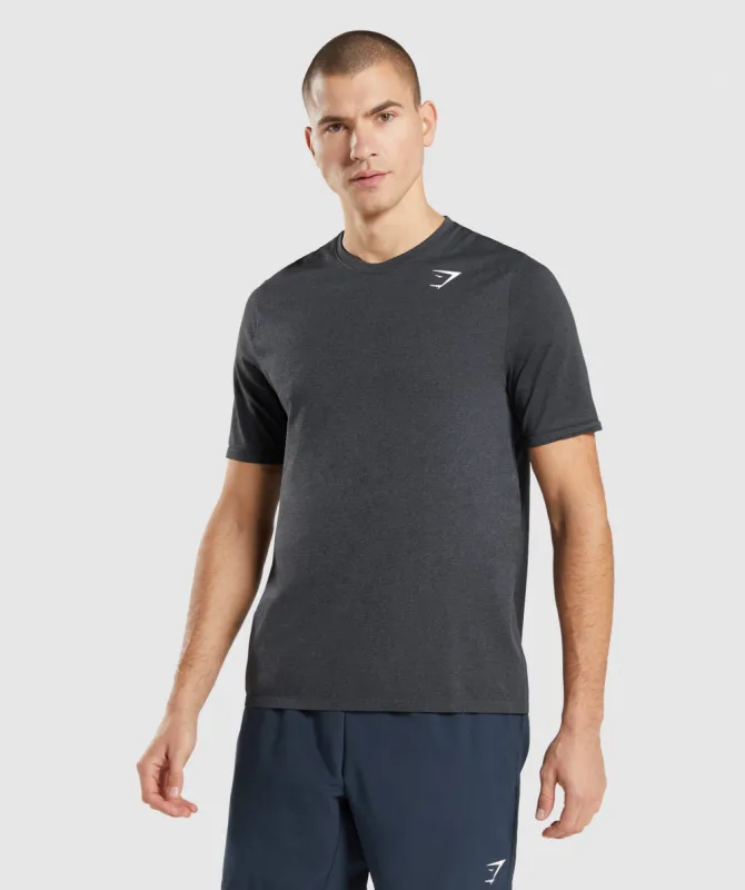 Gymshark Arrival Seamless T-Shirt - Black Marl sold by Gymshark