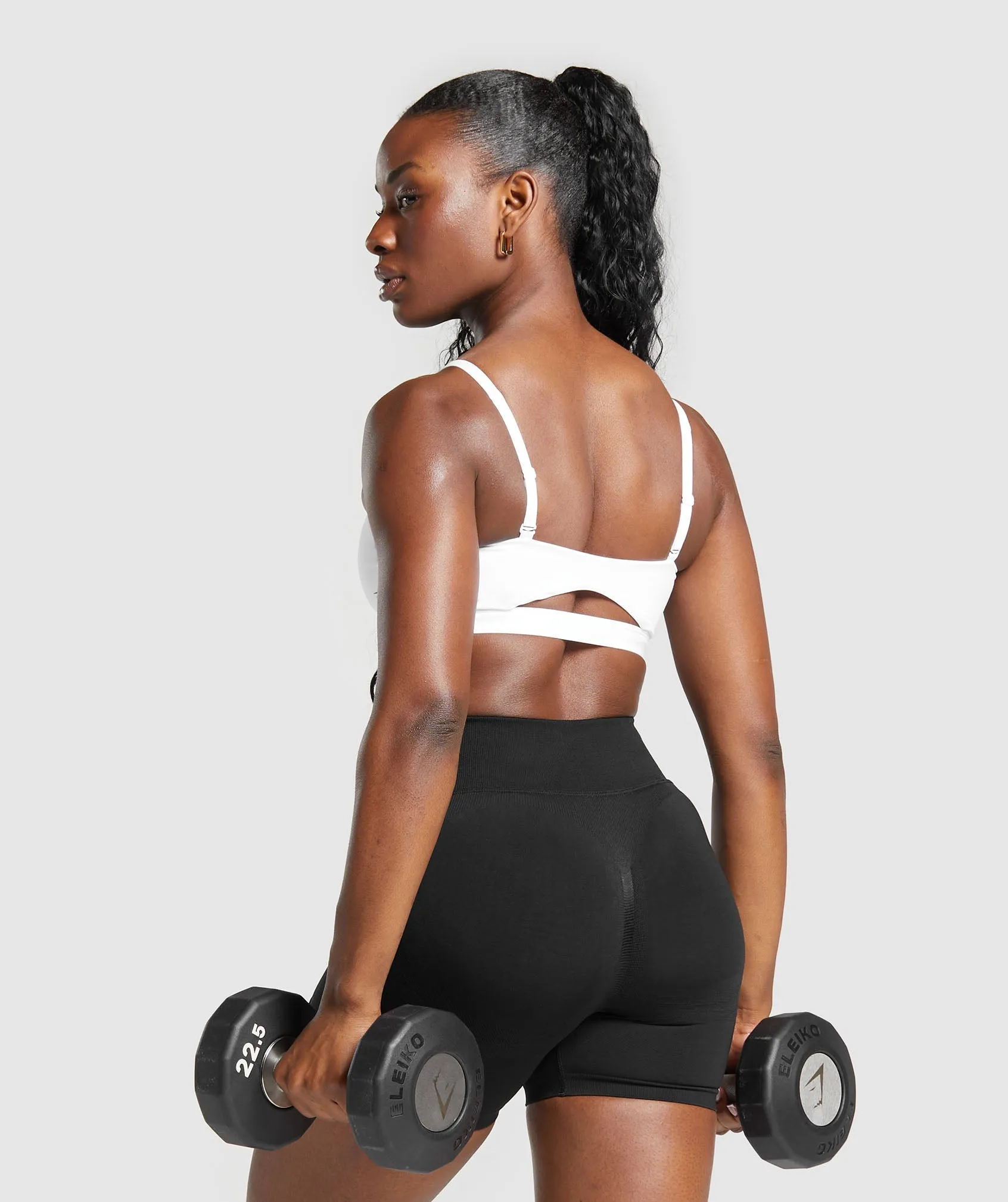 Gymshark Cut Out Bandeau - White sold by Gymshark product image thumbnail 4