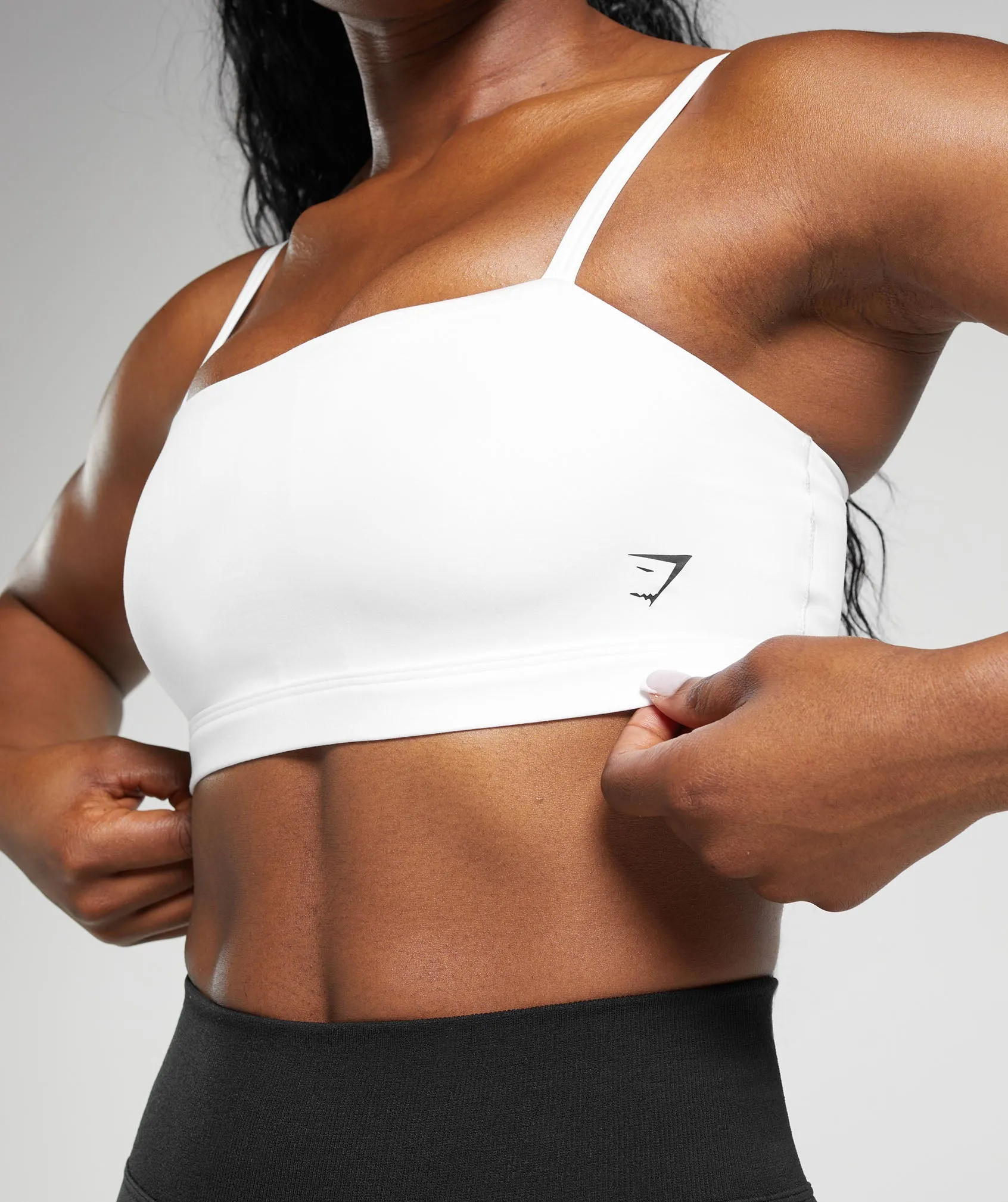 Gymshark Cut Out Bandeau - White sold by Gymshark product image thumbnail 5