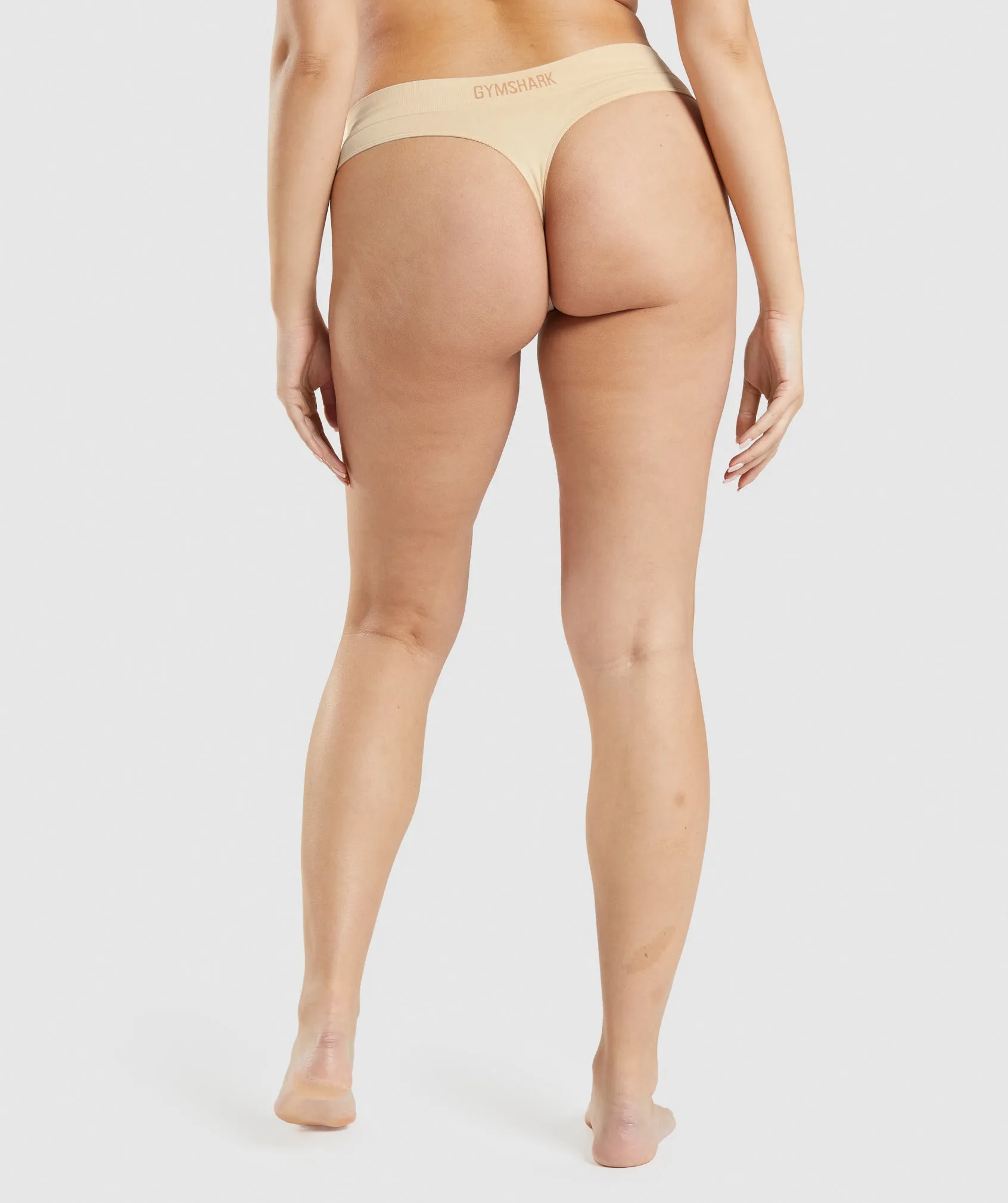 Gymshark Seamless Thong - Fawn Light Brown sold by Gymshark product image thumbnail 2