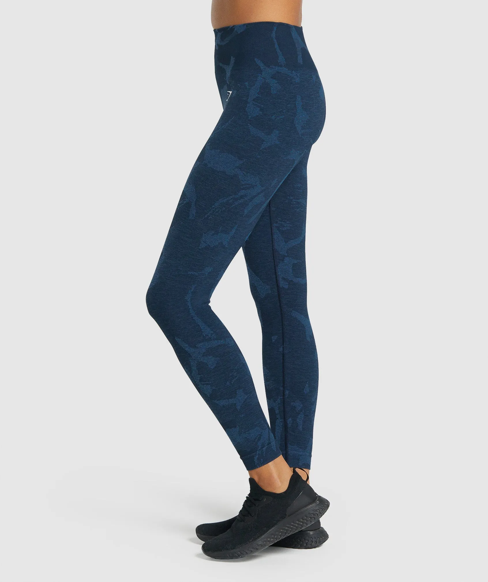 Gymshark Adapt Camo Seamless Leggings - Savanna | Navy sold by Gymshark product image thumbnail 2