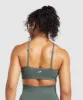 Gymshark Adapt Fleck Seamless Halterneck Bralette- Slate Teal/Cargo Teal sold by Gymshark