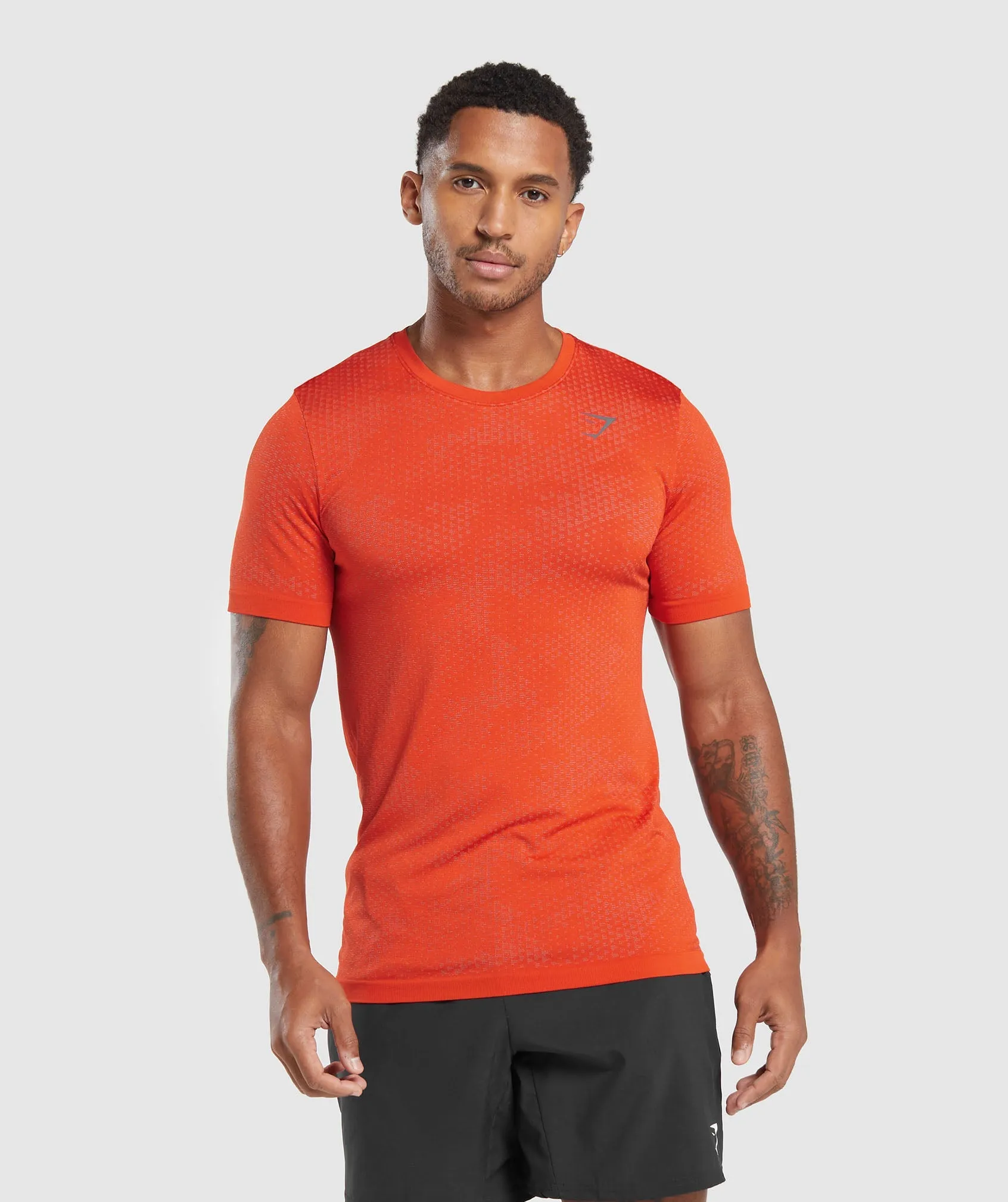Gymshark Sport Seamless T-Shirt - Electric Orange/Rust Red sold by Gymshark