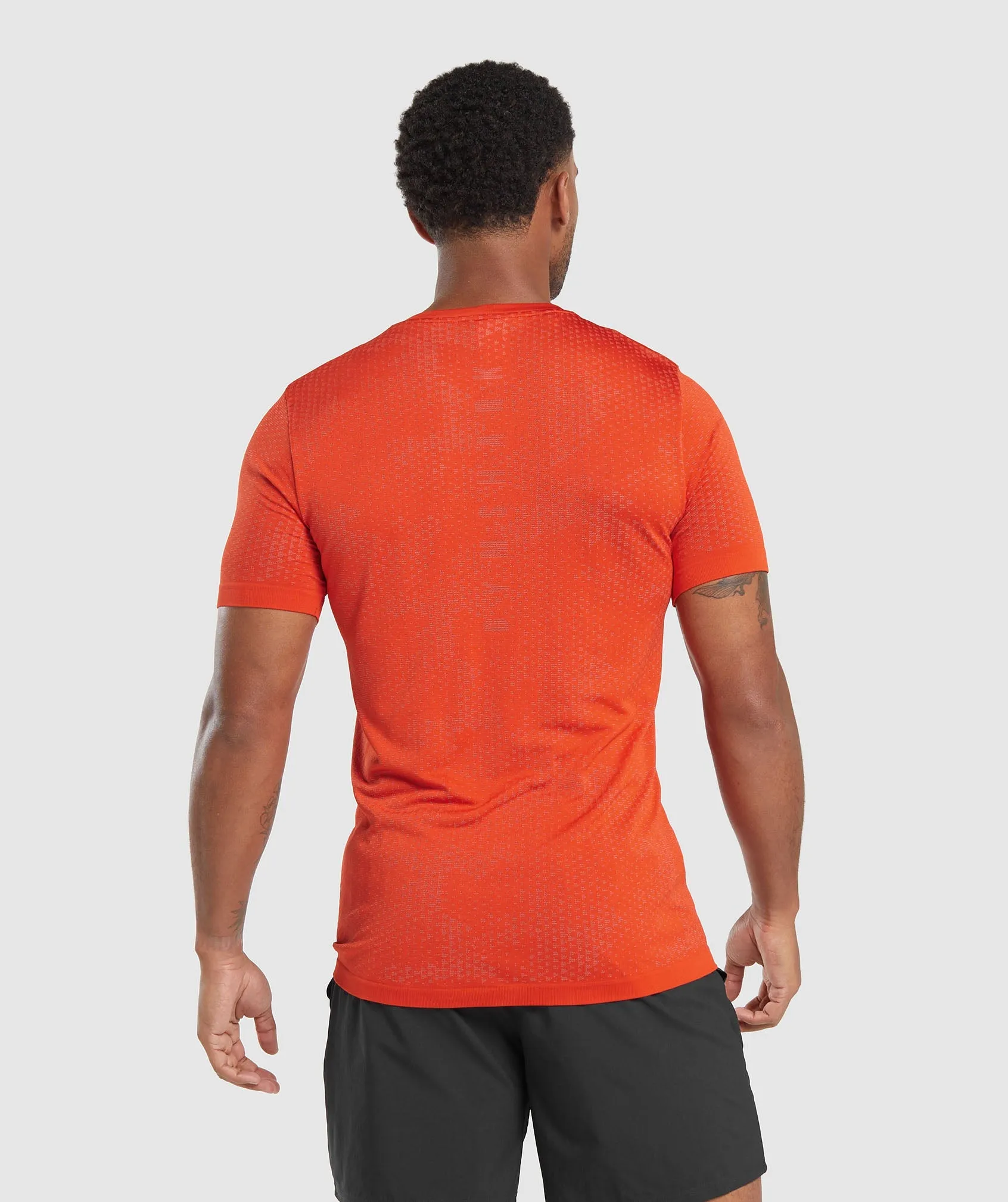 Gymshark Sport Seamless T-Shirt - Electric Orange/Rust Red sold by Gymshark product image thumbnail 2