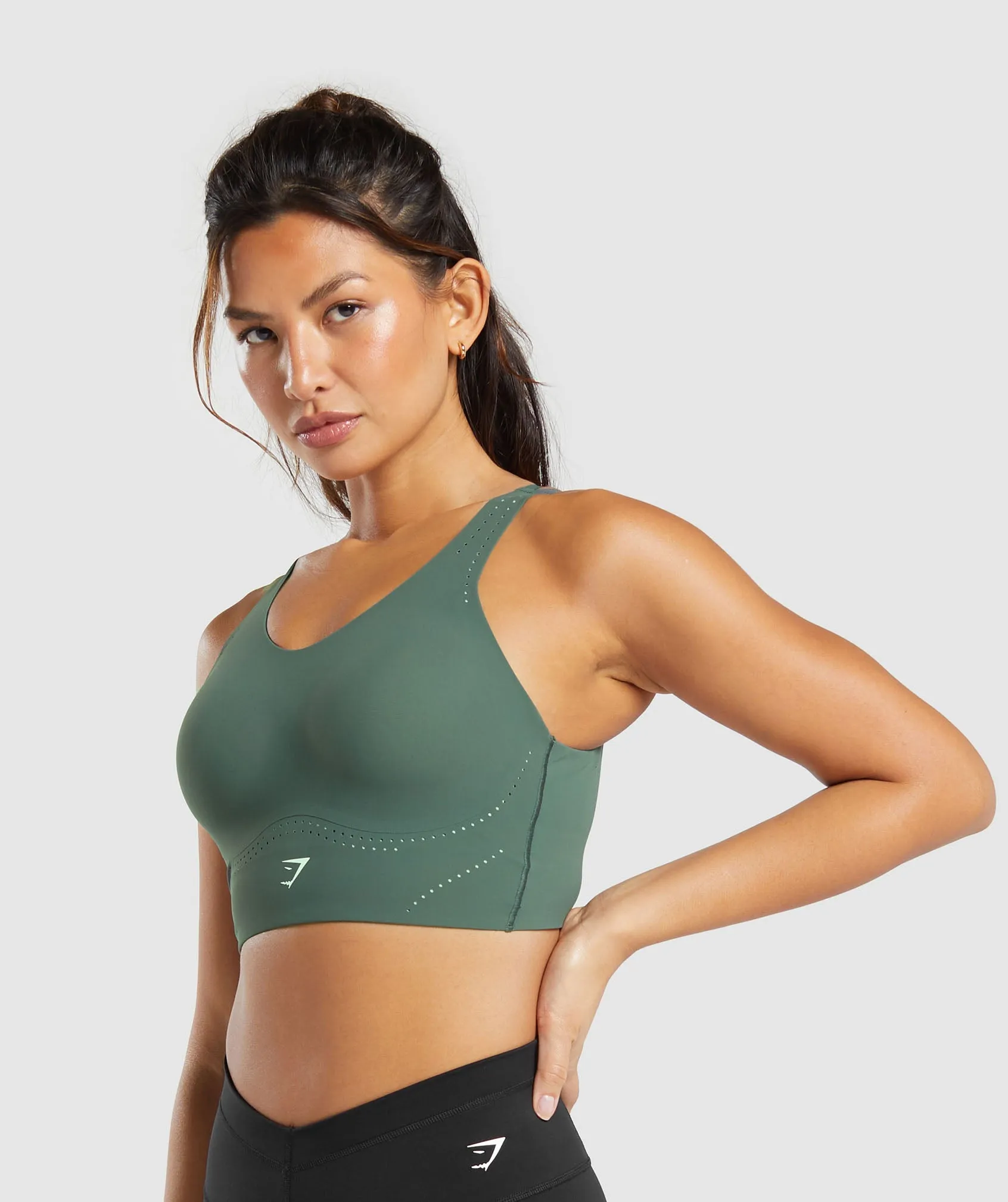 Gymshark Longline Crossback Sports Bra - Slate Teal sold by Gymshark product image thumbnail 3