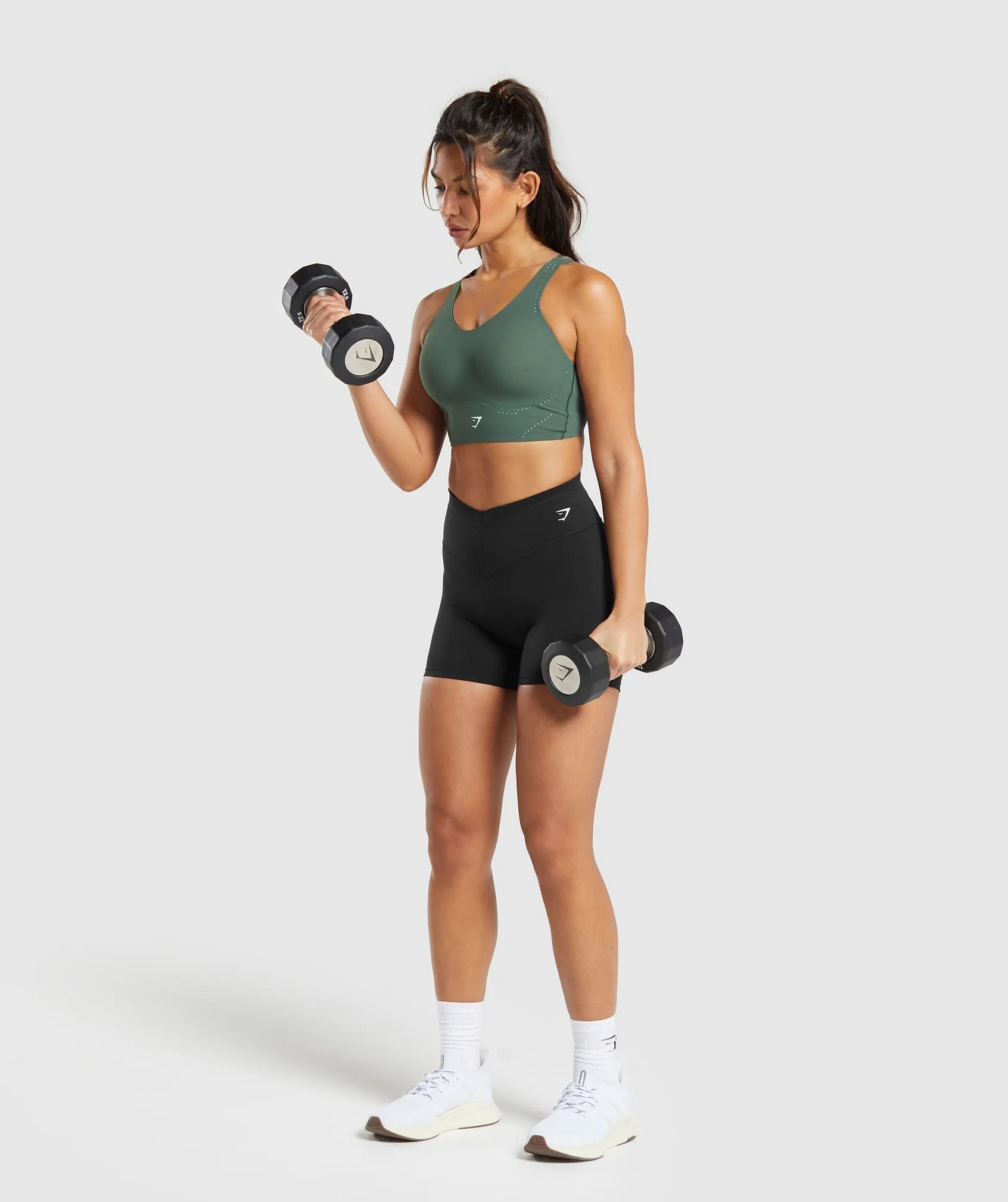 Gymshark Longline Crossback Sports Bra - Slate Teal sold by Gymshark product image thumbnail 4
