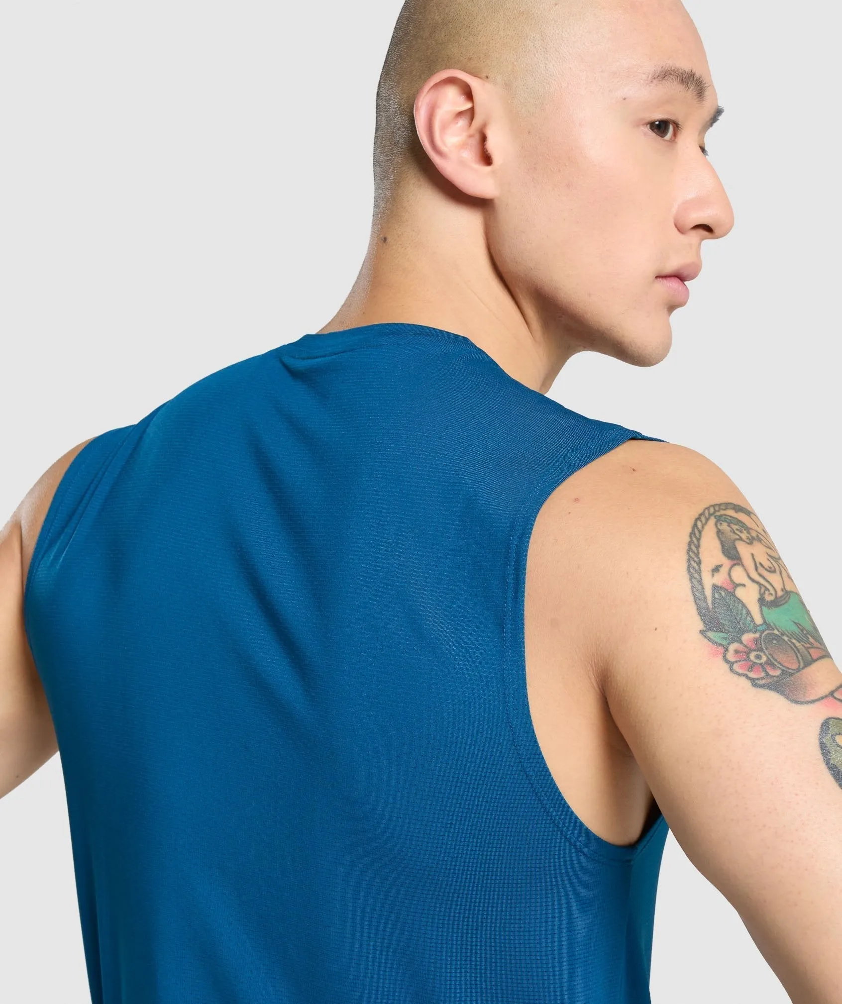 Gymshark Arrival Sleeveless Tee - Petrol Blue sold by Gymshark product image thumbnail 5