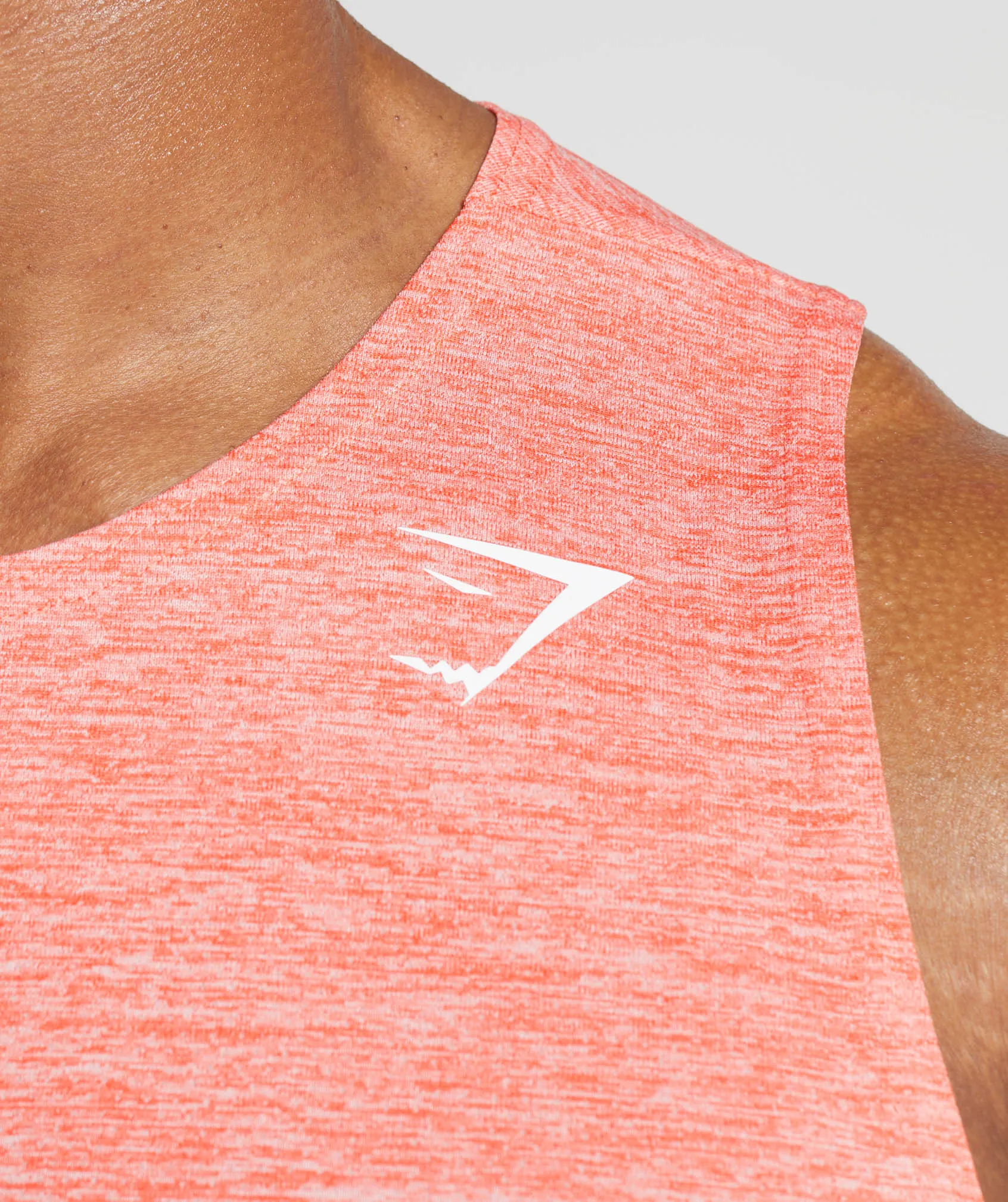 Gymshark Arrival Marl Tank - Orange/White Marl sold by Gymshark product image thumbnail 3