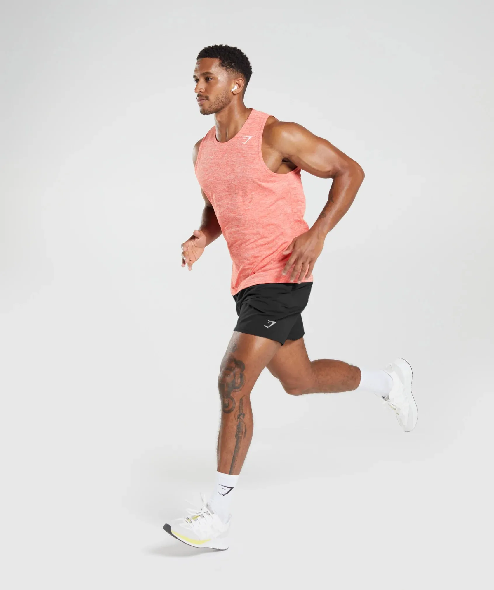 Gymshark Arrival Marl Tank - Orange/White Marl sold by Gymshark product image thumbnail 4
