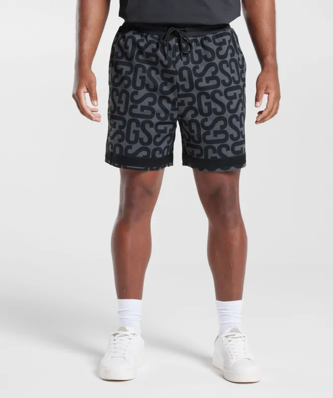 Gymshark Rest Day Shorts - Black/Onyx Grey sold by Gymshark