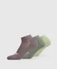 Gymshark Ankle Socks 3pk - Walnut Mauve/Light Sage Green/Dusk Green sold by Gymshark