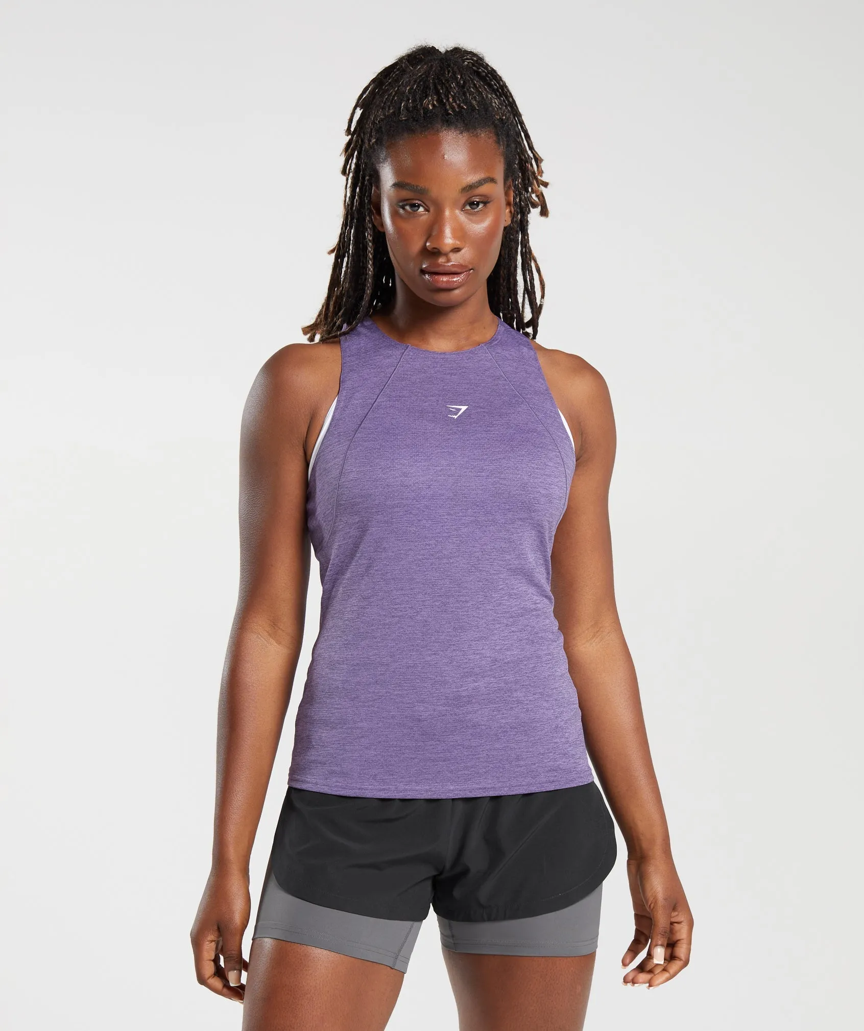 Gymshark Running Tank - Dewberry Purple/Grape Purple sold by Gymshark