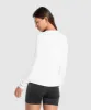 Gymshark Training Long Sleeve Top - White sold by Gymshark