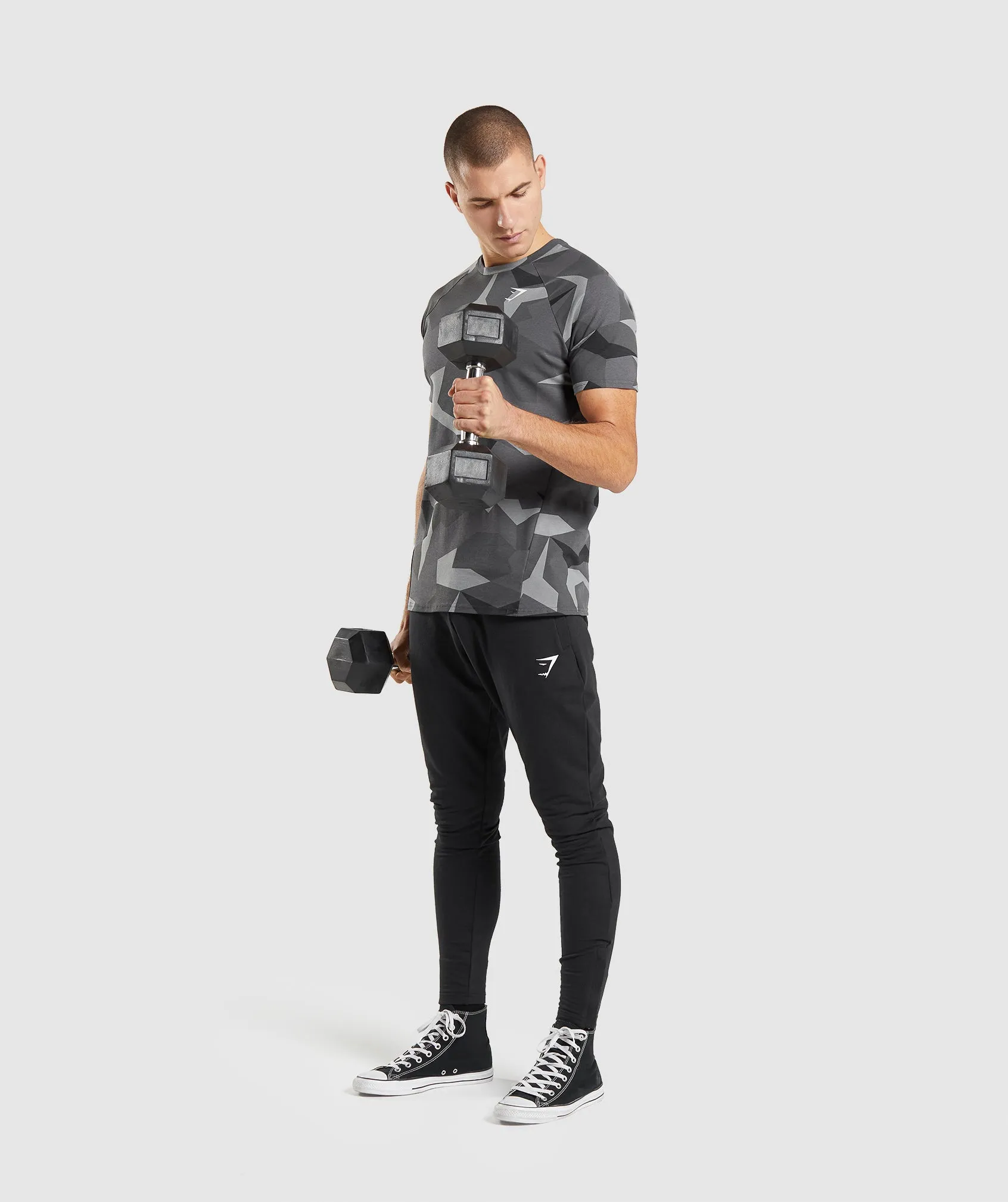 Gymshark Critical T-Shirt - Black Print sold by Gymshark product image thumbnail 4