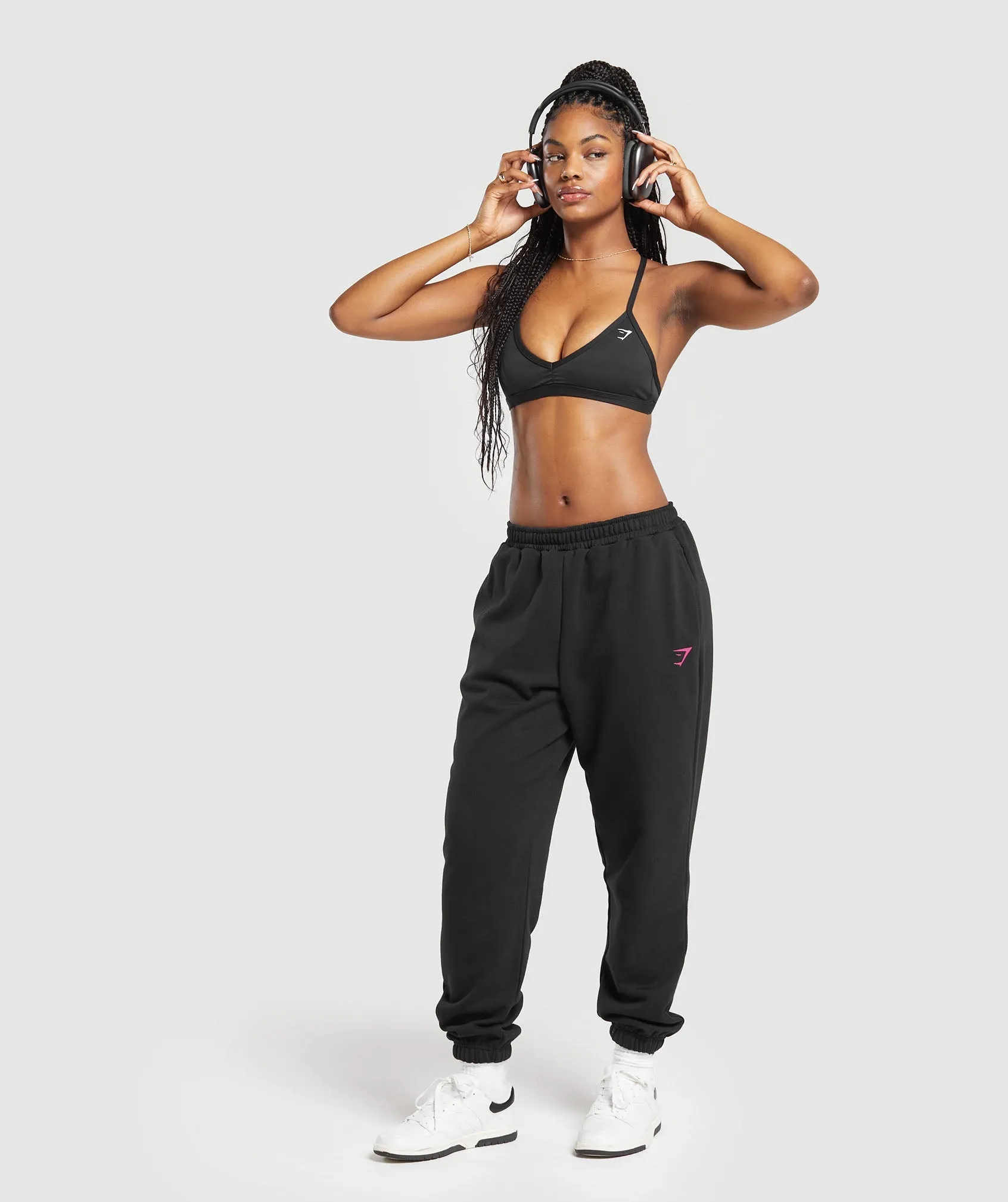 Gymshark I Heart Gym Joggers - Black sold by Gymshark product image thumbnail 4