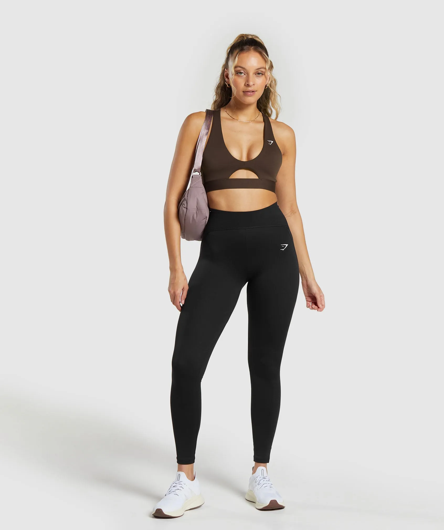 Gymshark Peek A Boo Sports Bra - Archive Brown sold by Gymshark product image thumbnail 5