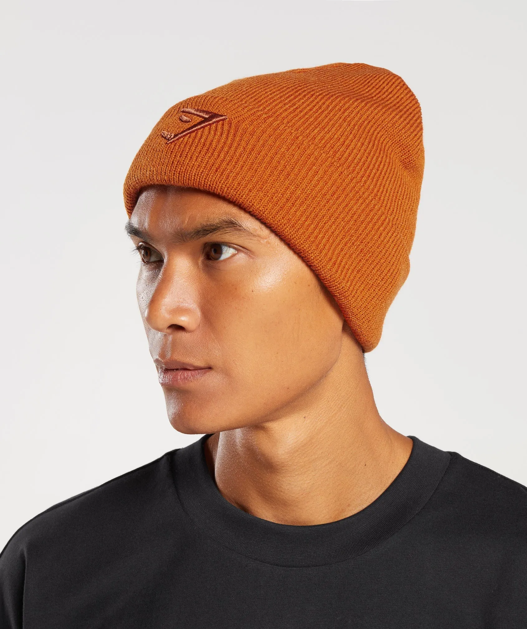 Gymshark Sharkhead Beanie - Charred Orange sold by Gymshark product image thumbnail 3