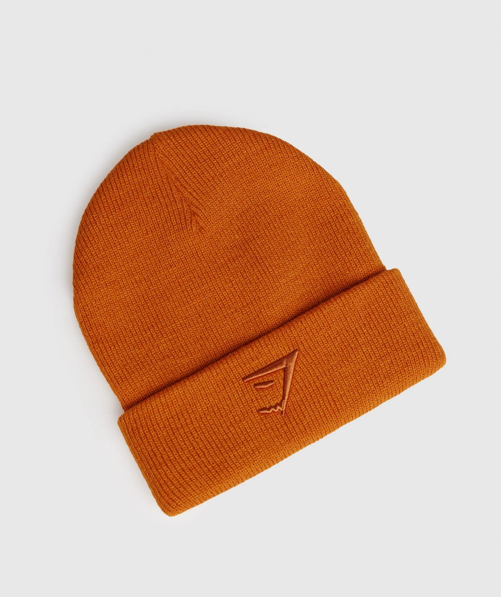 Gymshark Sharkhead Beanie - Charred Orange sold by Gymshark