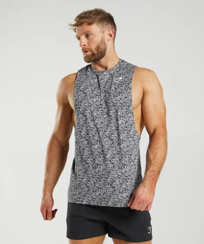Gymshark React Drop Arm Tank - Onyx Grey sold by Gymshark