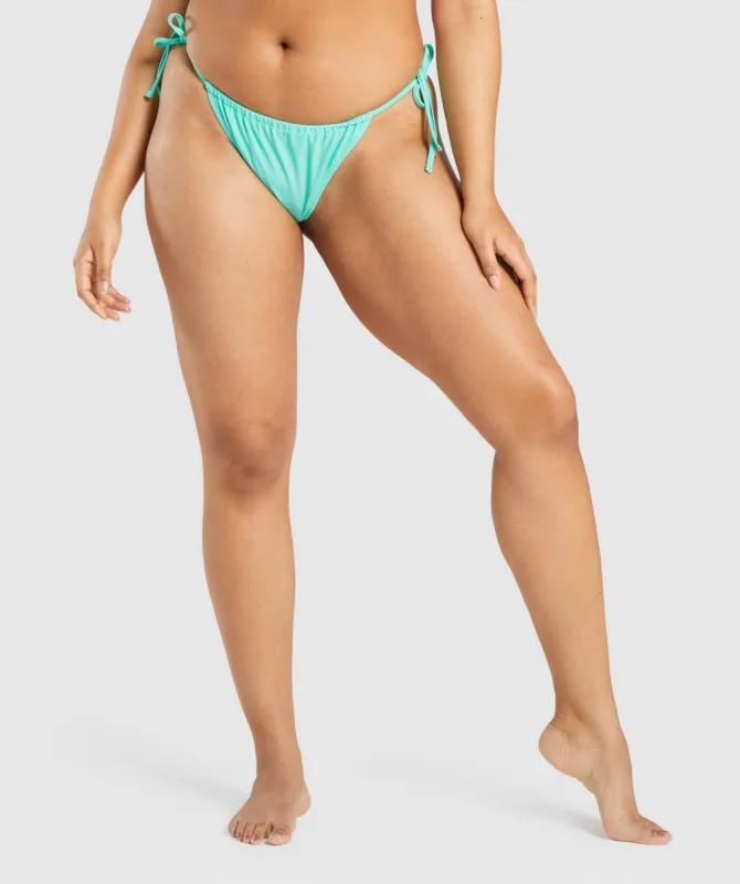 Gymshark Triangle Bikini Bottoms - Turquoise sold by Gymshark