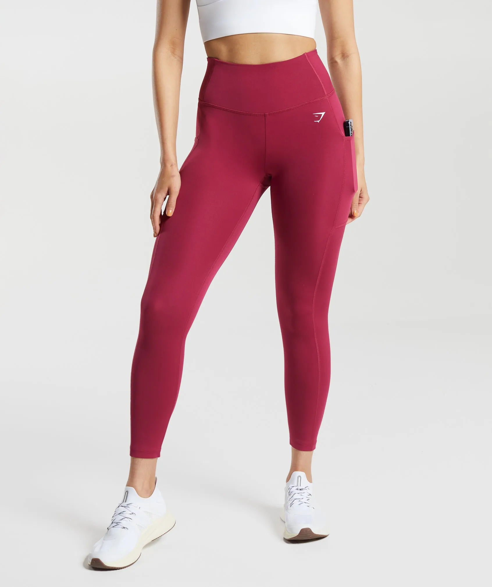 Gymshark Pocket Leggings - Raspberry Pink sold by Gymshark product image thumbnail 2