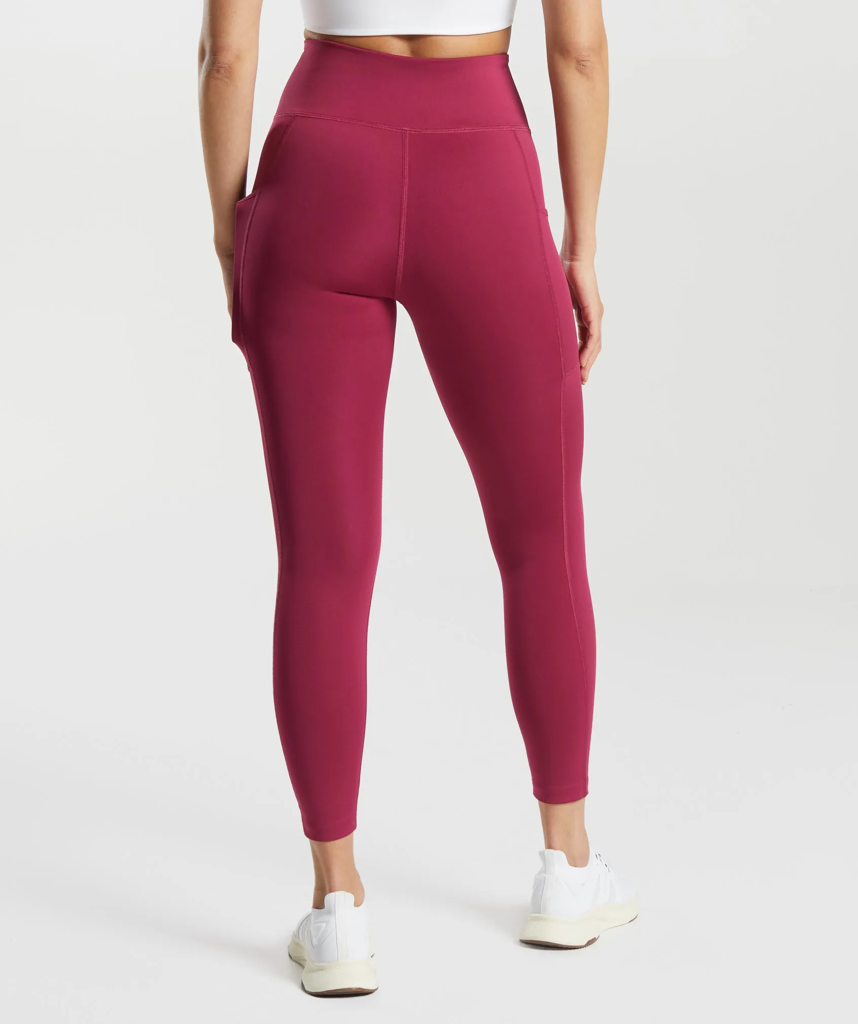 Gymshark Pocket Leggings - Raspberry Pink sold by Gymshark product image thumbnail 3