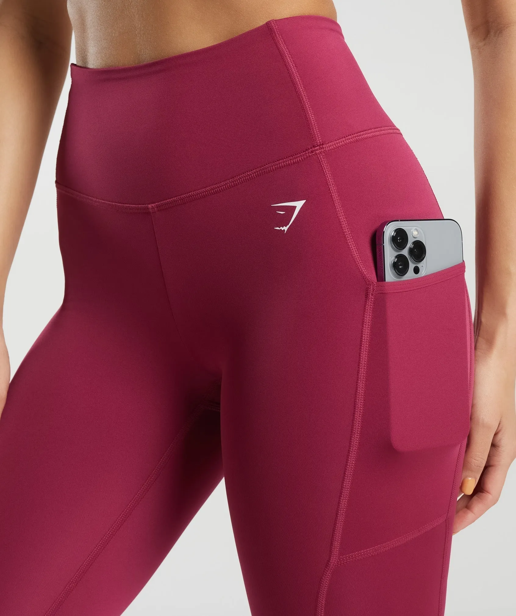 Gymshark Pocket Leggings - Raspberry Pink sold by Gymshark product image thumbnail 5