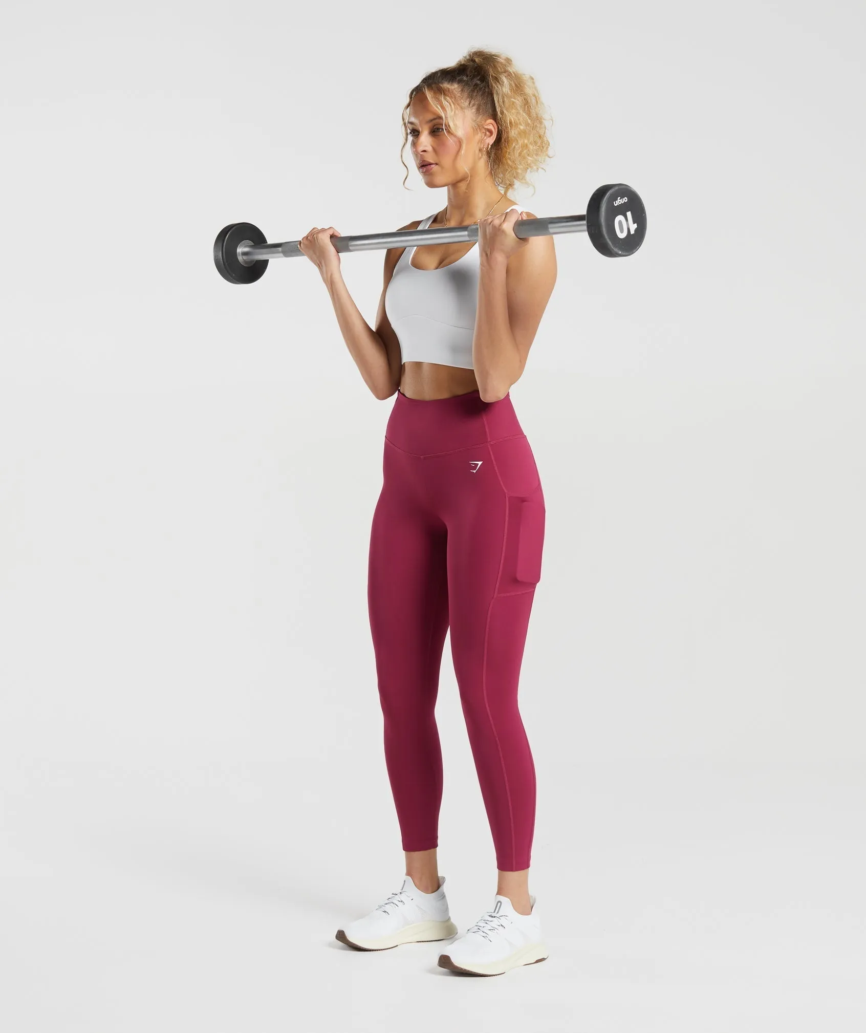 Gymshark Pocket Leggings - Raspberry Pink sold by Gymshark product image thumbnail 4