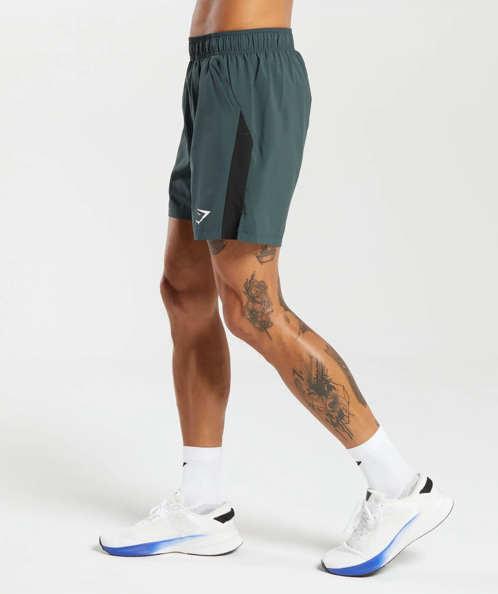 Gymshark Sport 7" Shorts - Fog Green/Black sold by Gymshark product image thumbnail 3