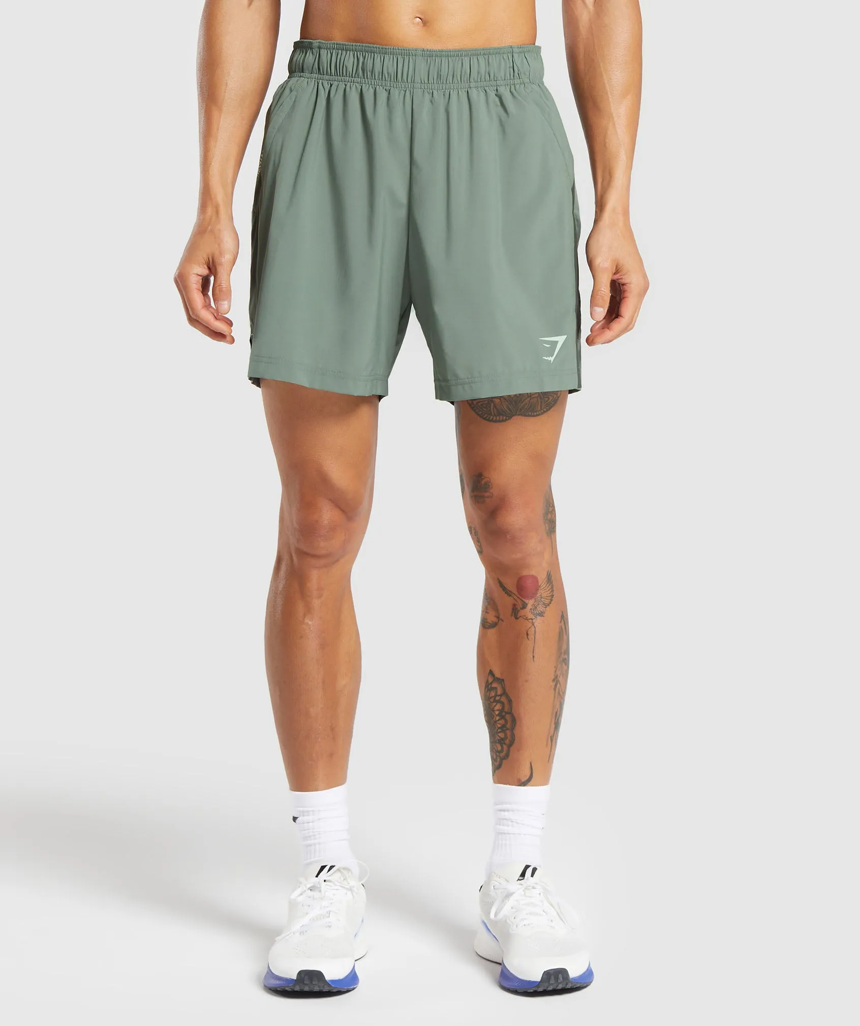 Gymshark Sport 7" Shorts - Unit Green/Strength Green sold by Gymshark product image thumbnail 2