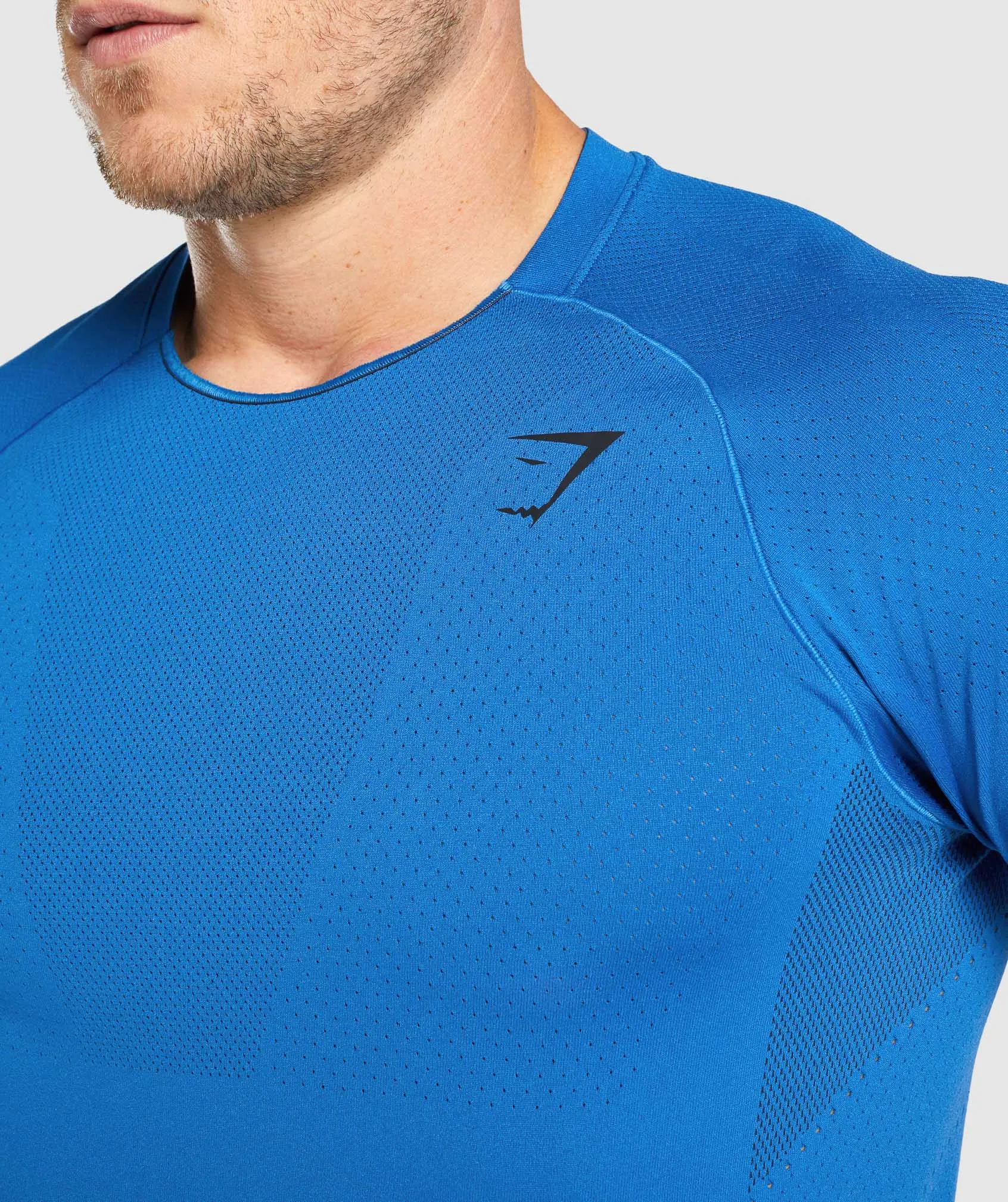 Gymshark Apex Long Sleeve T-shirt - Blue sold by Gymshark product image thumbnail 5