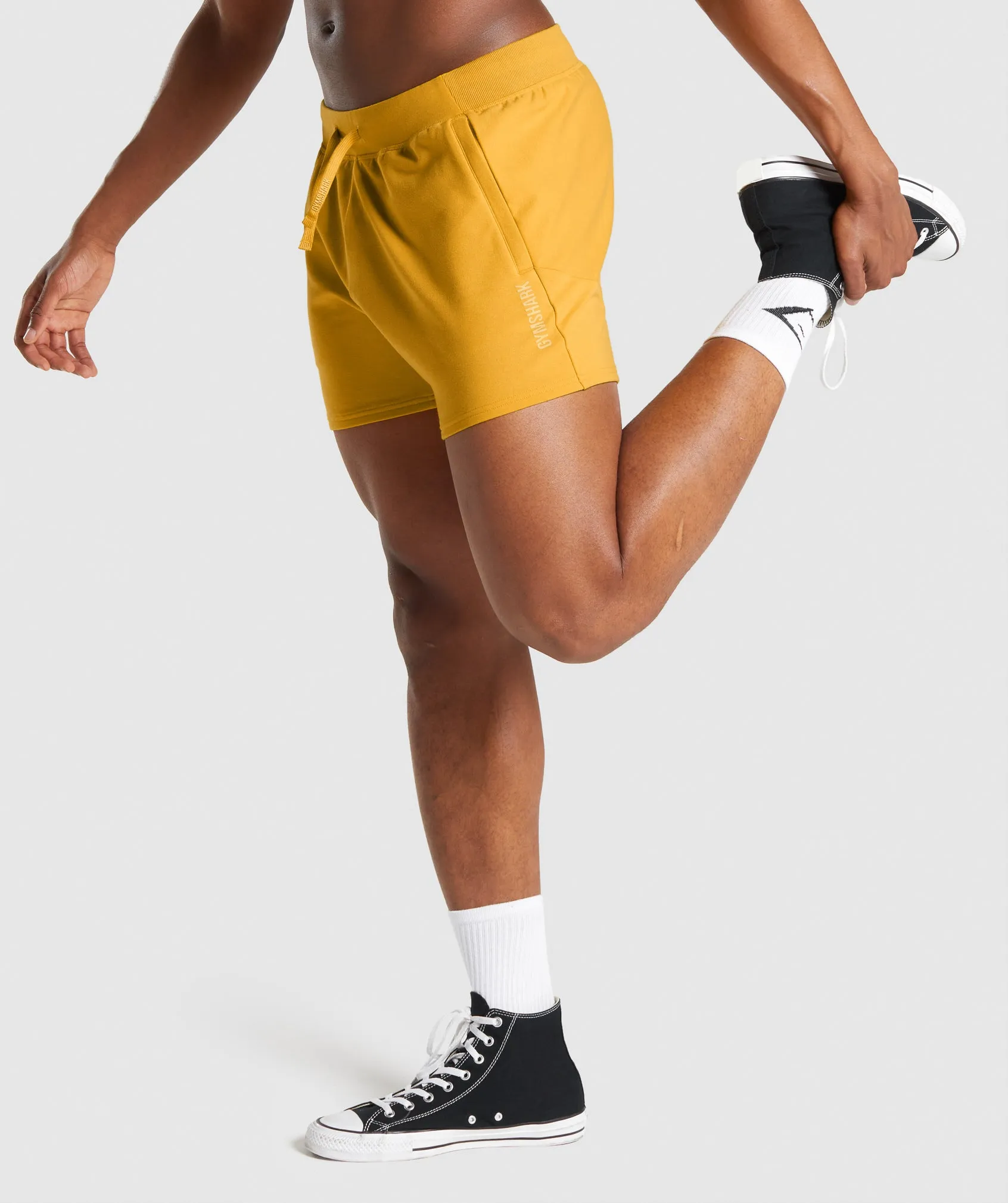 Gymshark Chalk 5" Quad Shorts - Yellow sold by Gymshark product image thumbnail 3