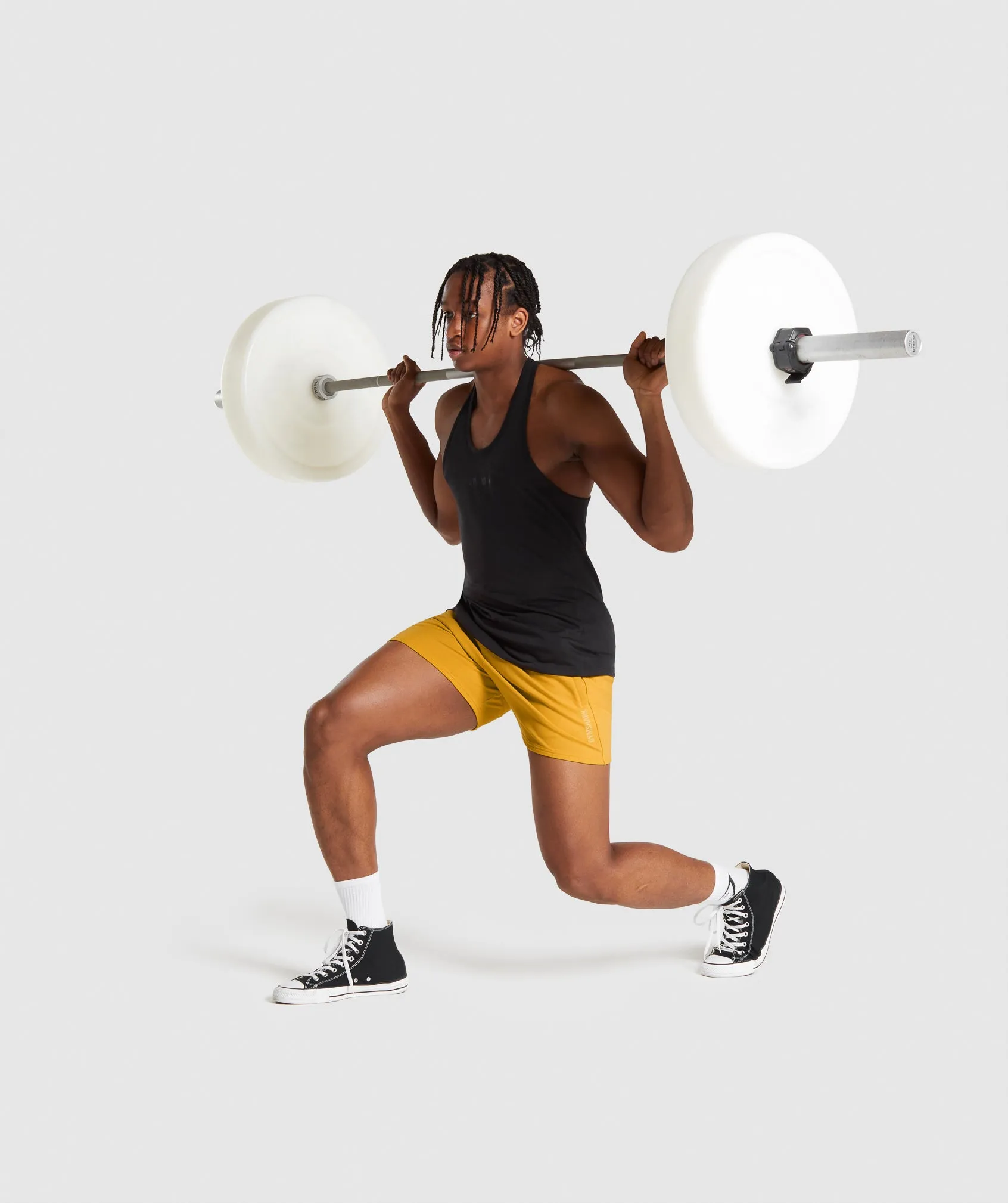 Gymshark Chalk 5" Quad Shorts - Yellow sold by Gymshark product image thumbnail 4